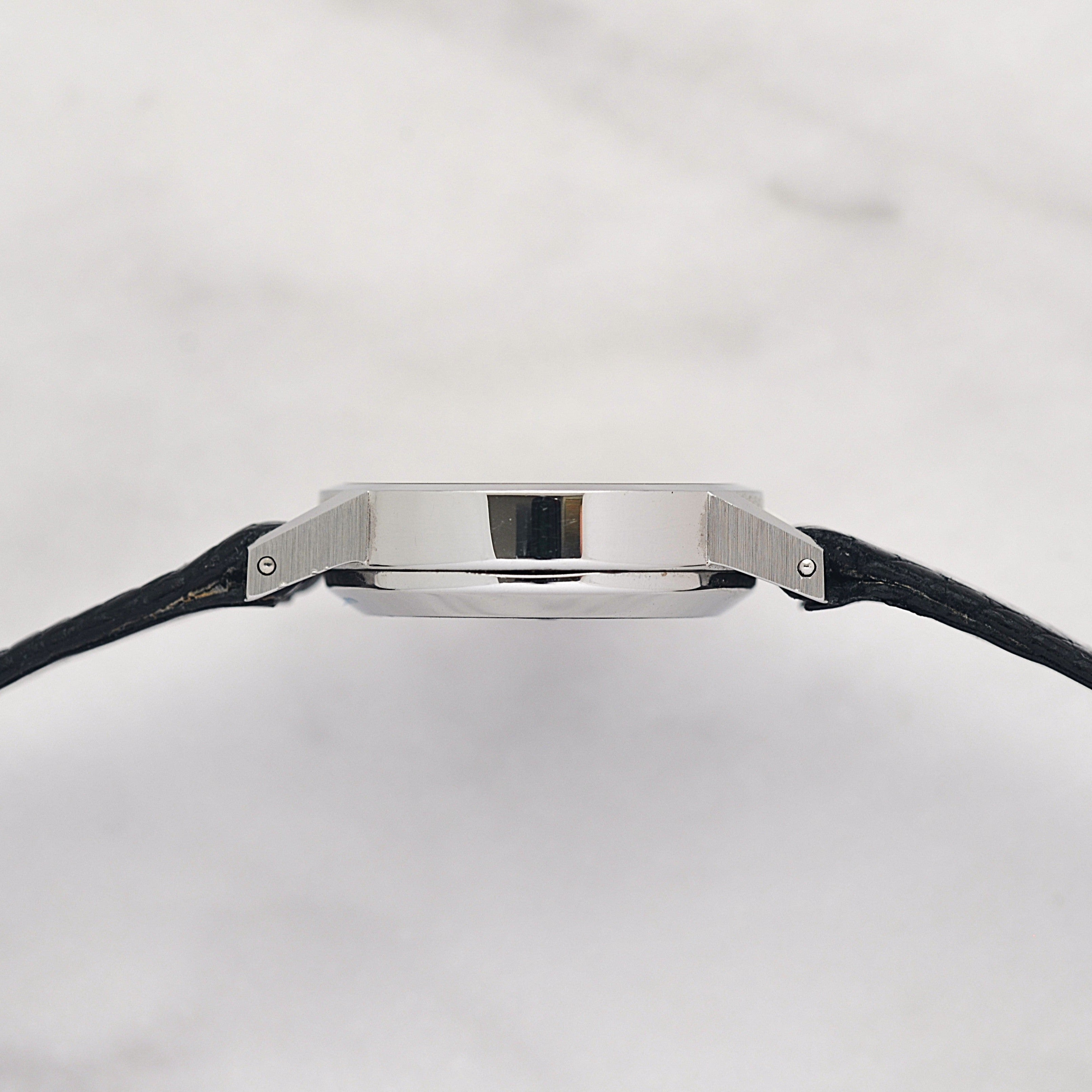 【OMEGA】オメガ デヴィル SS ミニラウンド Silver デッドストック 純正尾錠付き