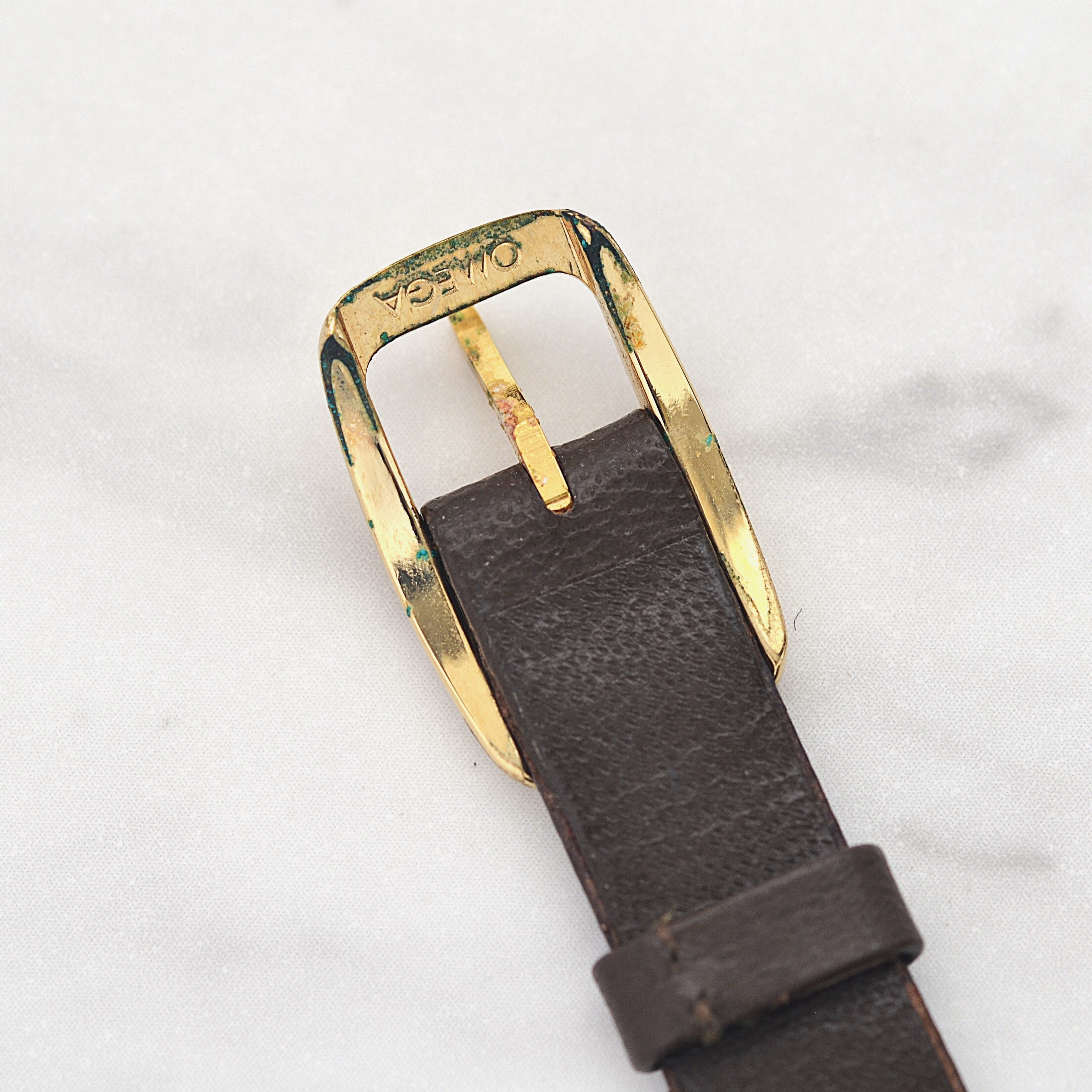 【OMEGA】オメガ デヴィル GP ラウンド Gold デッドストック 純正尾錠付き
