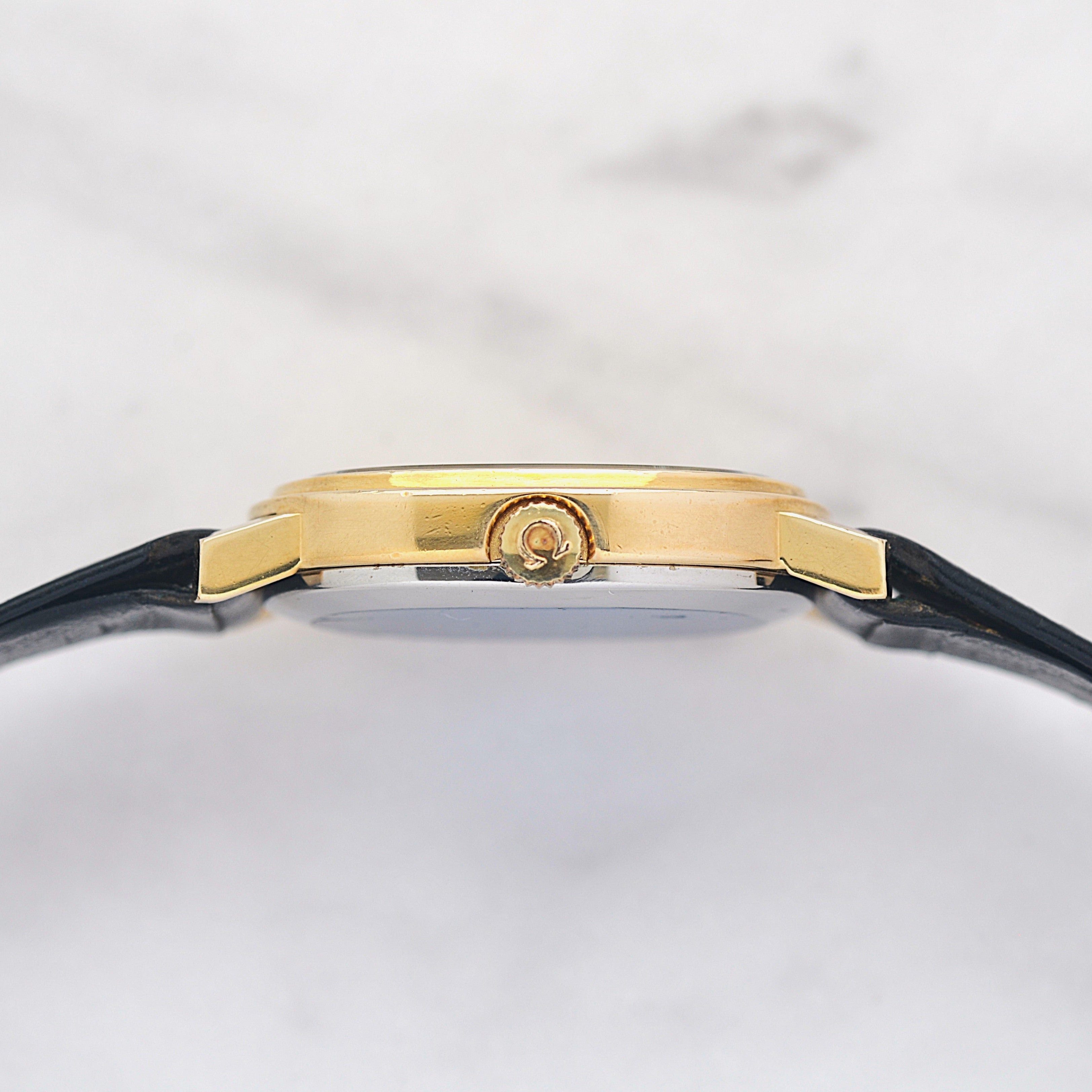 【OMEGA】オメガ デヴィル GP オーバル Gold プリントアラビア デッドストック 純正尾錠付き