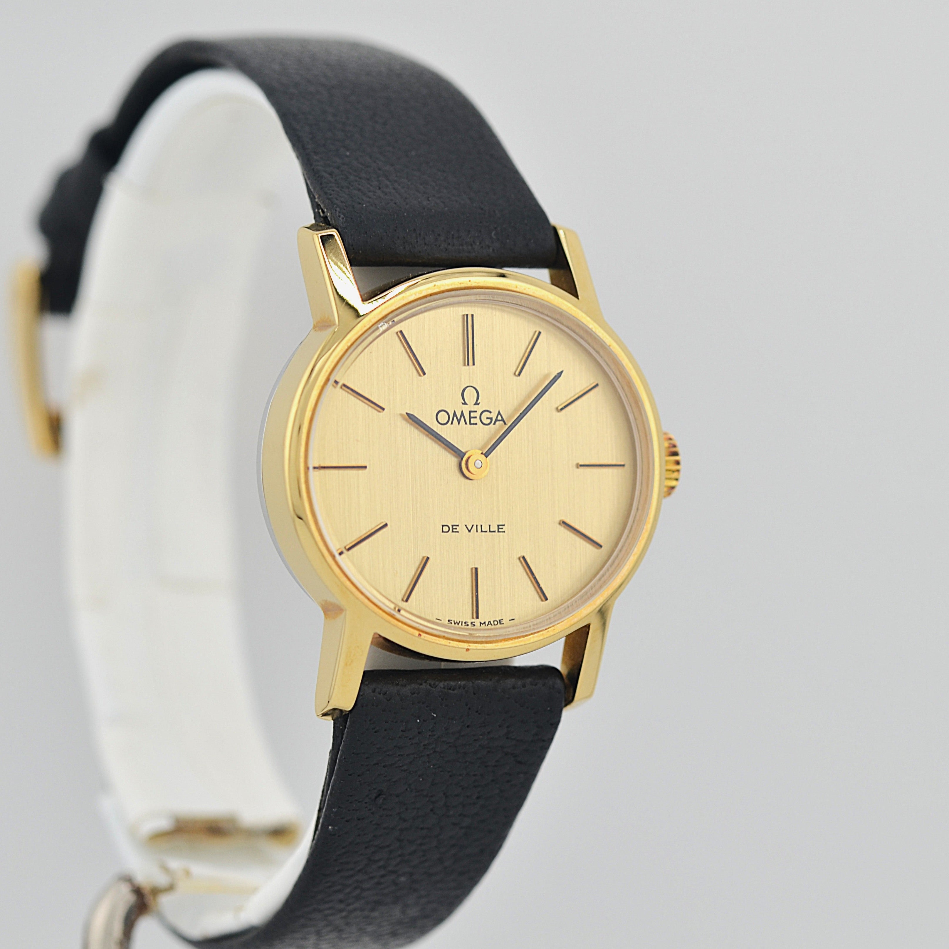 【OMEGA】オメガ デヴィル GP オーバルケース Gold デッドストック 純正尾錠付き