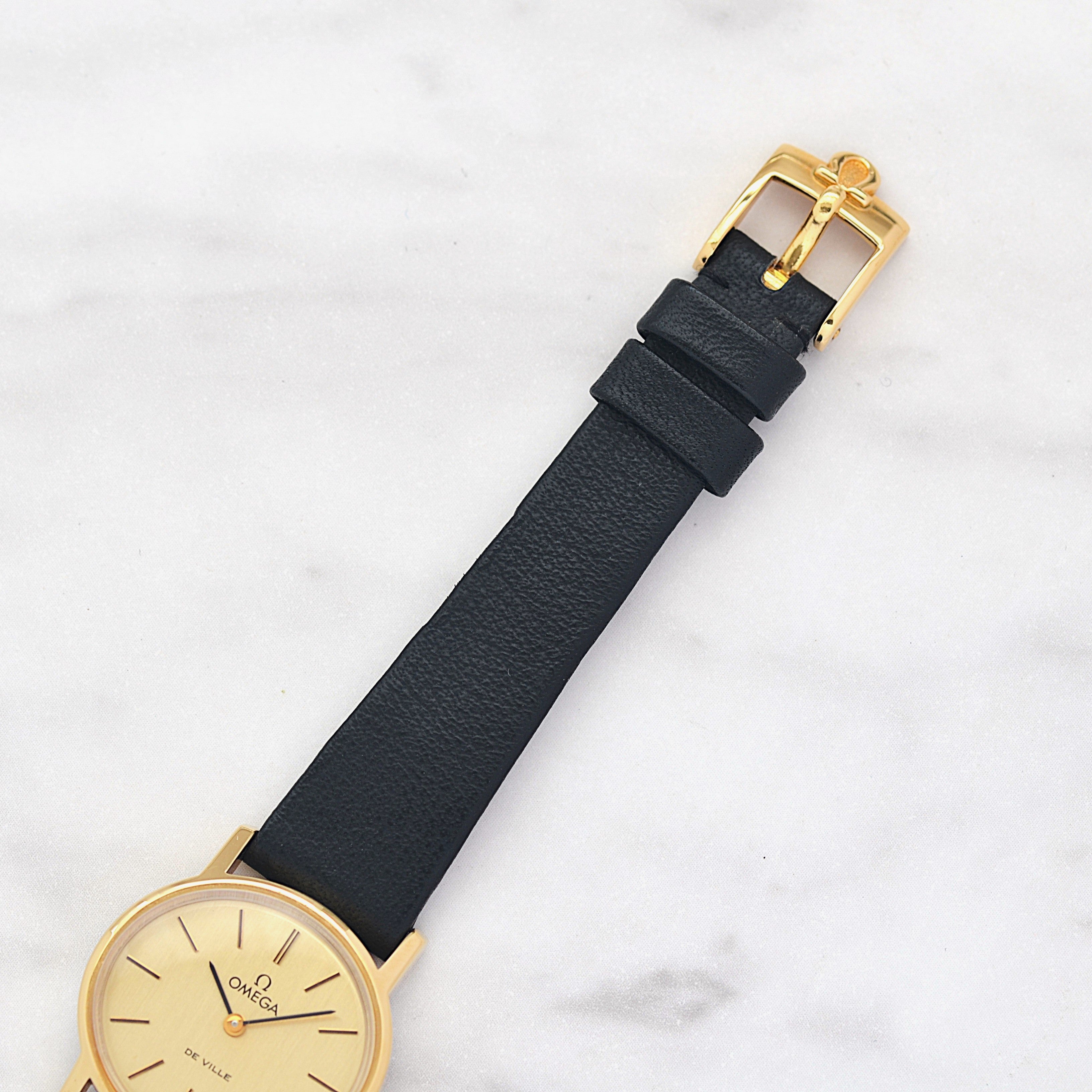 【OMEGA】オメガ デヴィル GP オーバルケース Gold デッドストック 純正尾錠付き