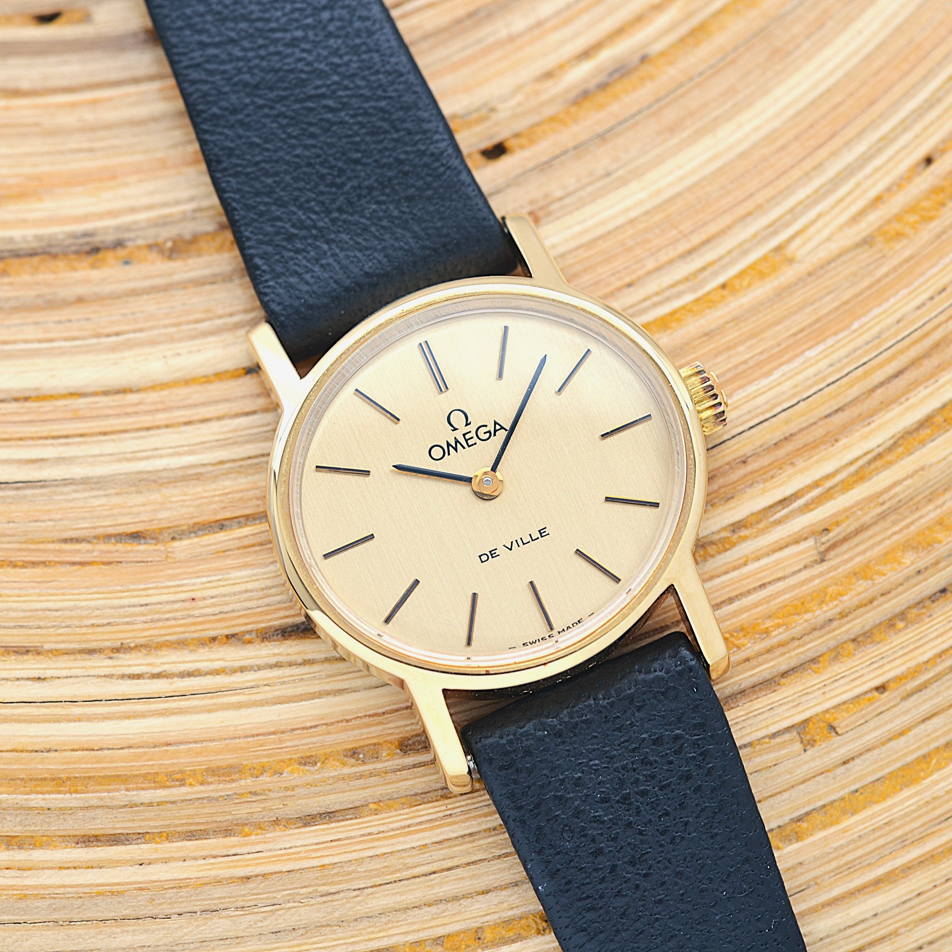 【OMEGA】オメガ デヴィル GP オーバルケース Gold デッドストック 純正尾錠付き