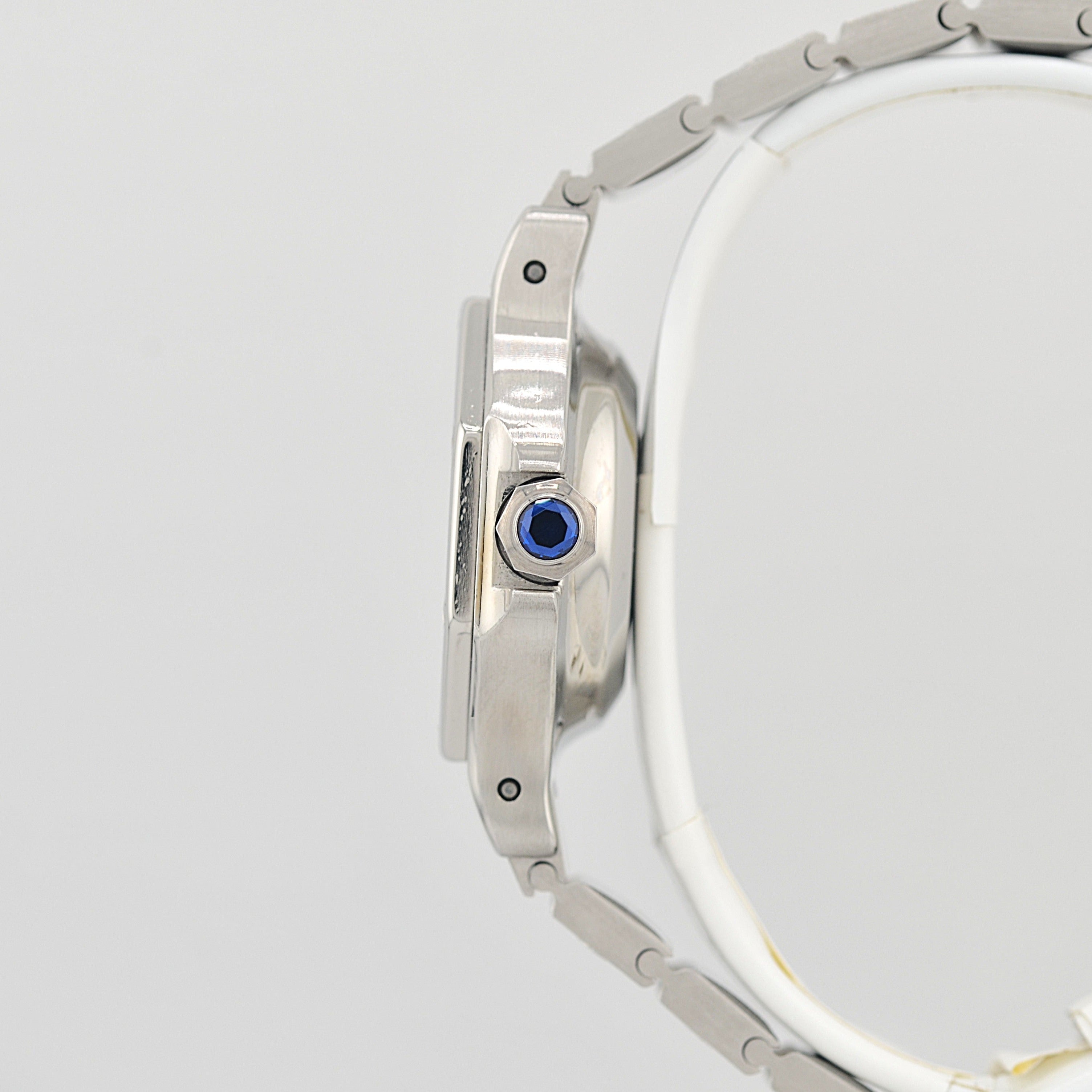 【Cartier】カルティエ サントスオクタゴンSM ステンレス 永久保証書付き カルティエコンプリートサービス済み