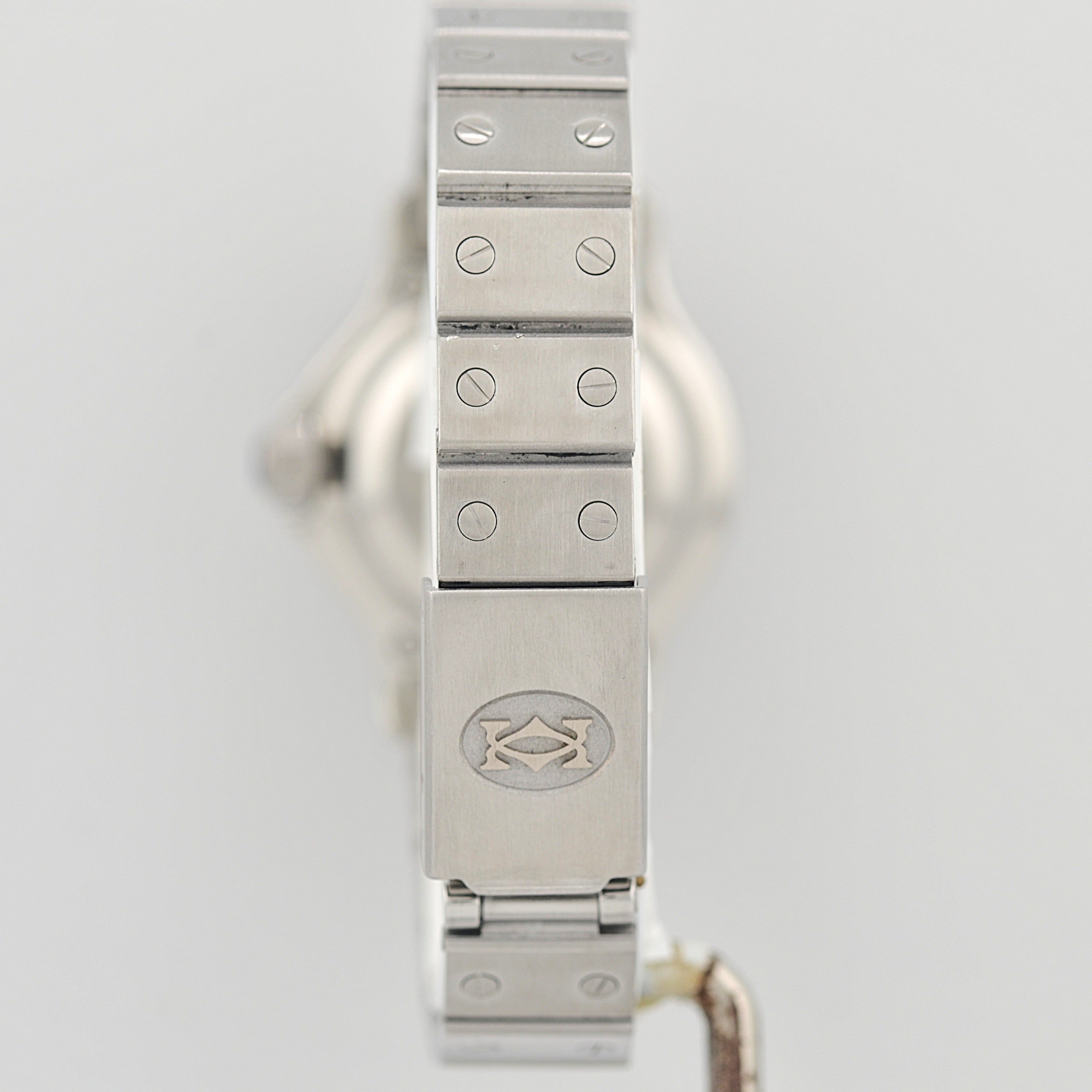 【Cartier】カルティエ サントスオクタゴンSM ステンレス 永久保証書付き カルティエコンプリートサービス済み