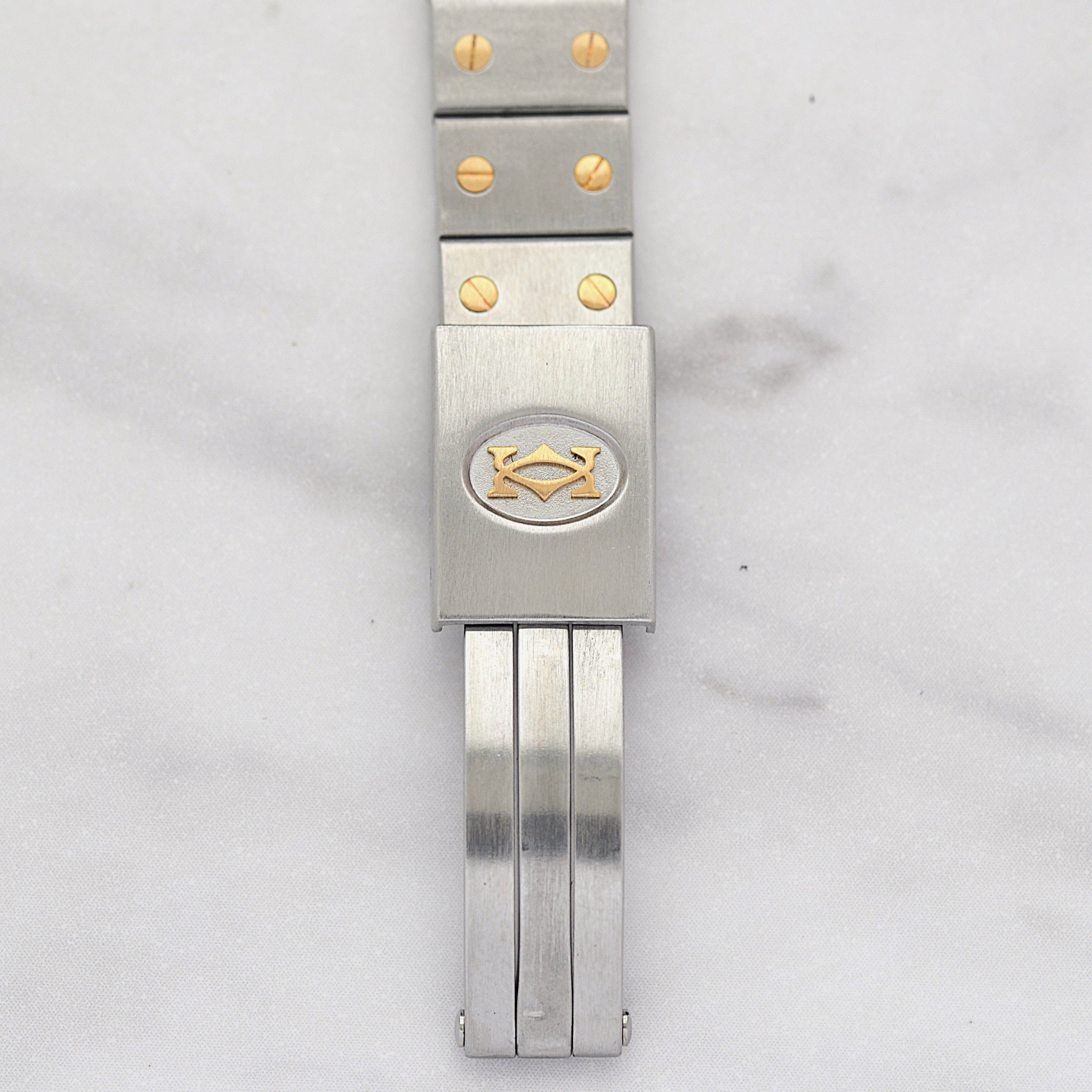 【Cartier】Cartier Santos Octagon SM 18K YG x SS Quartz Model, Cartier Complete Service Performed