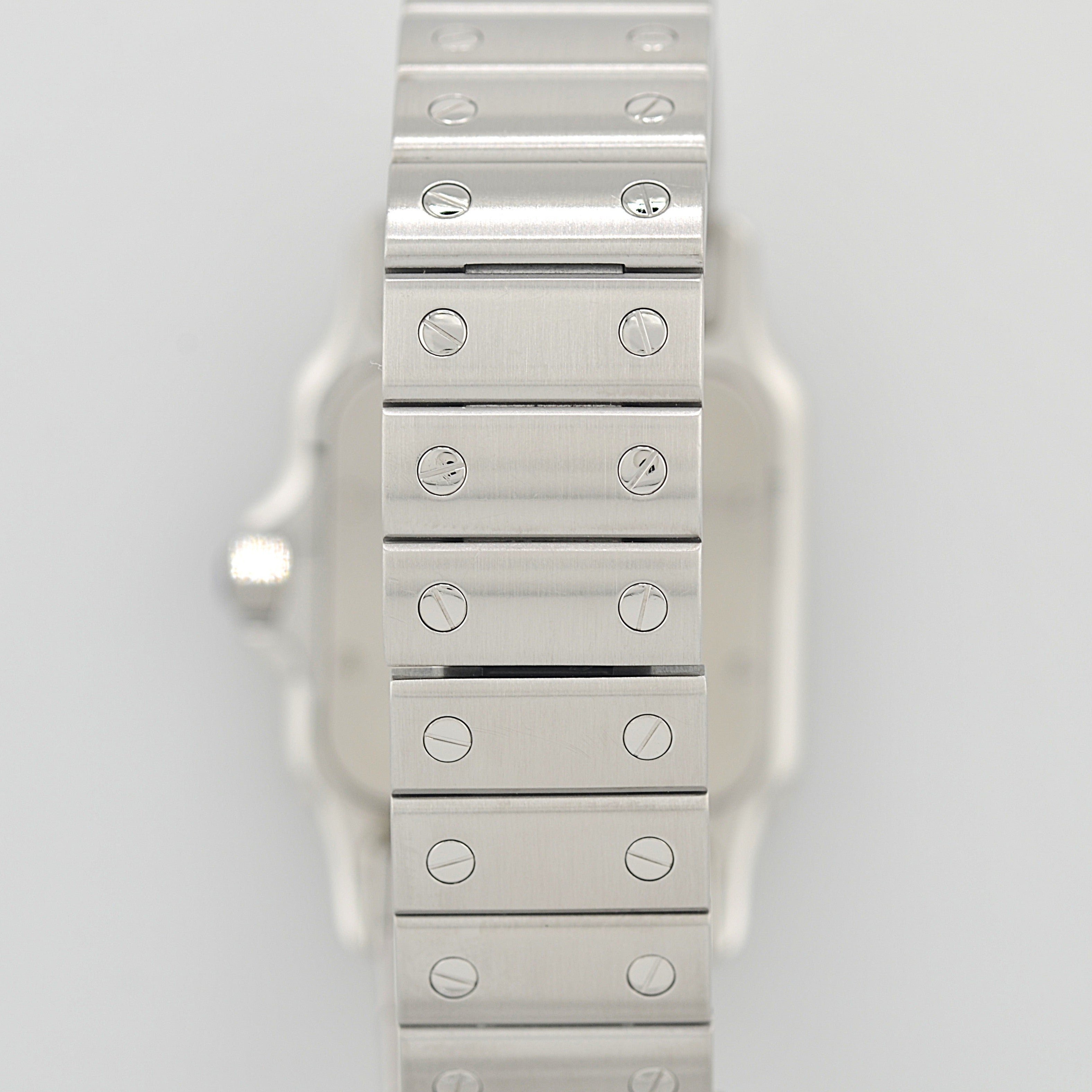 【Cartier】カルティエ サントスガルベLM ブラックローマ カルティエコンプリートサービス済み