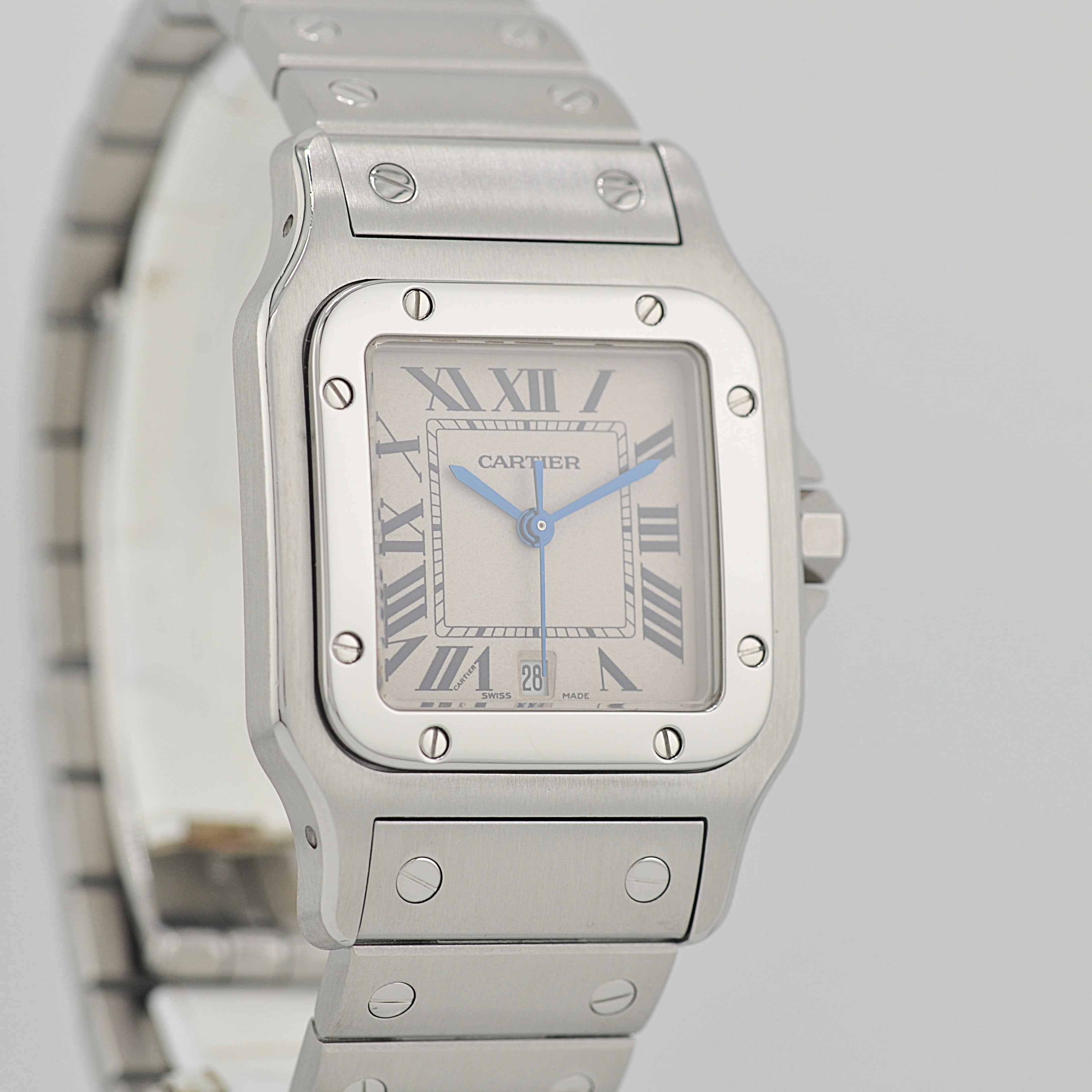 【Cartier】カルティエ サントスガルベLM ブラックローマ カルティエコンプリートサービス済み