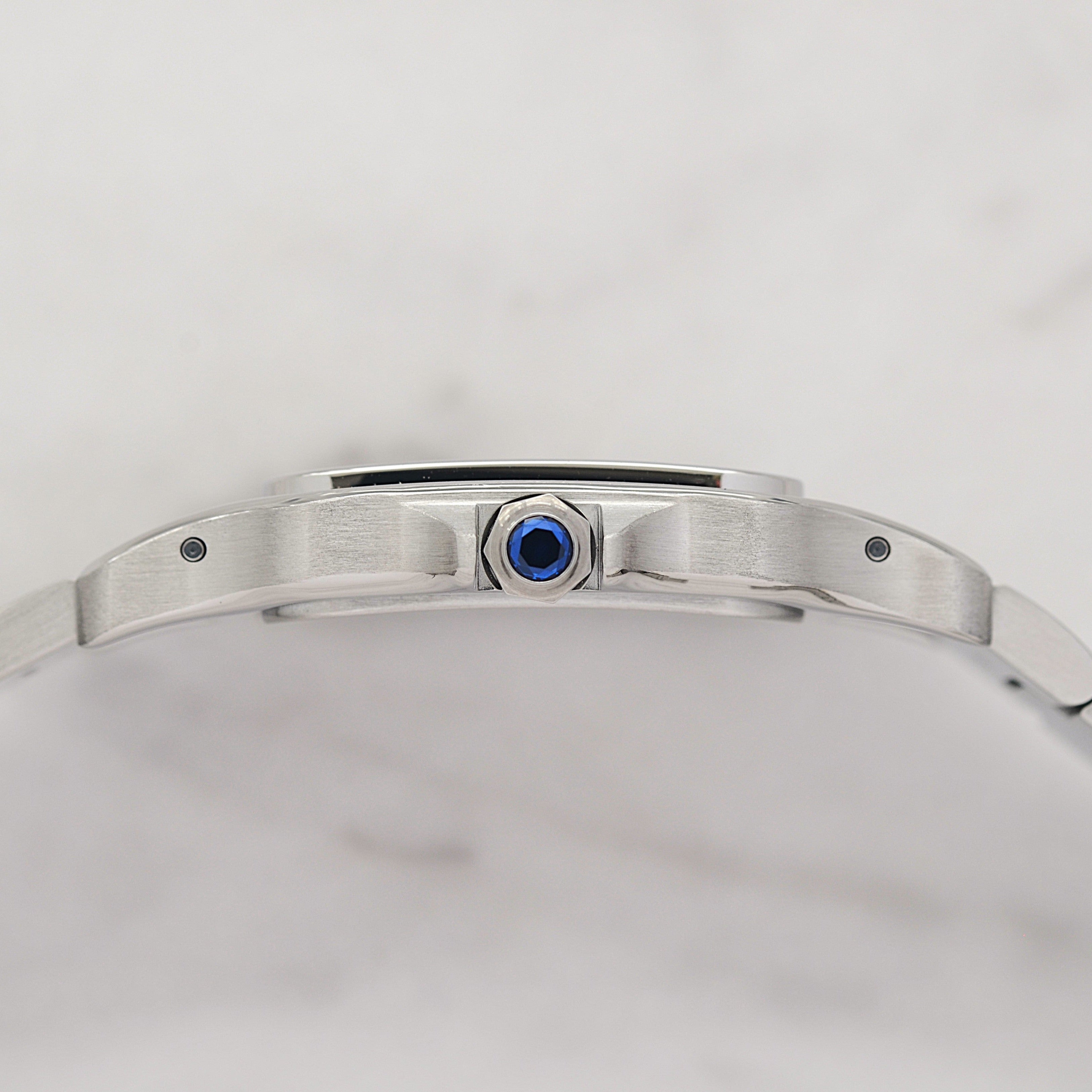 【Cartier】カルティエ サントスガルベLM ブラックローマ カルティエコンプリートサービス済み