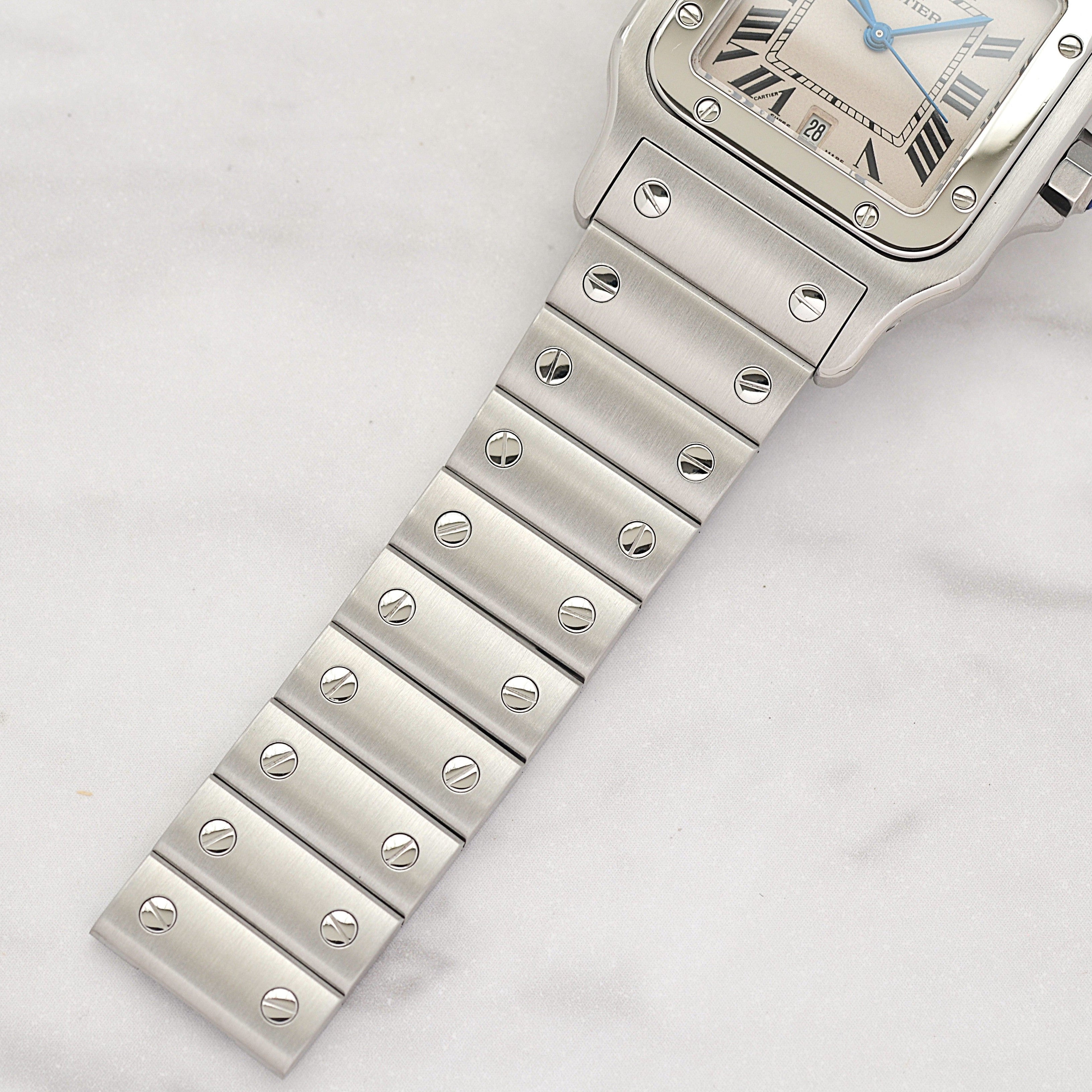 【Cartier】カルティエ サントスガルベLM ブラックローマ カルティエコンプリートサービス済み