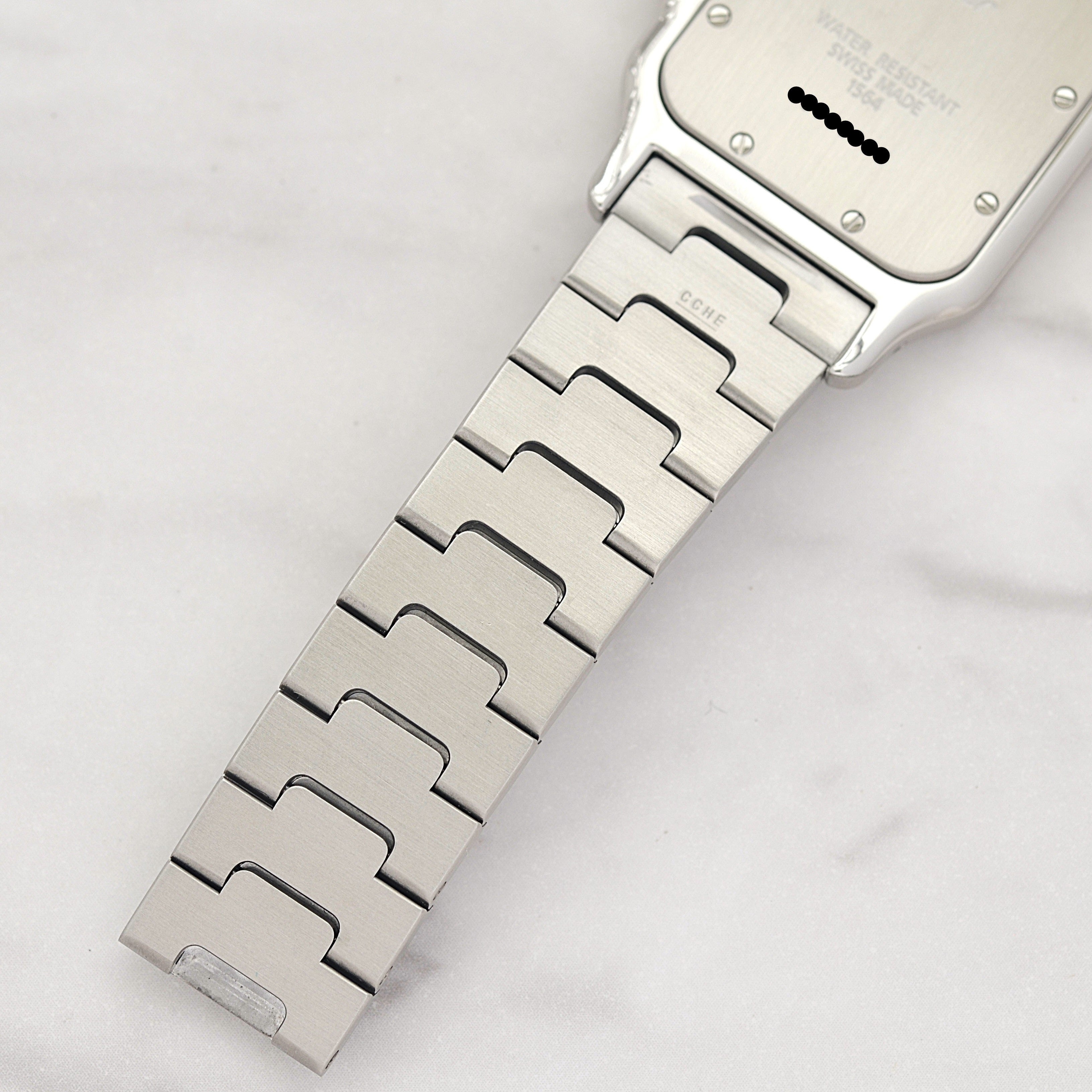 【Cartier】カルティエ サントスガルベLM ブラックローマ カルティエコンプリートサービス済み