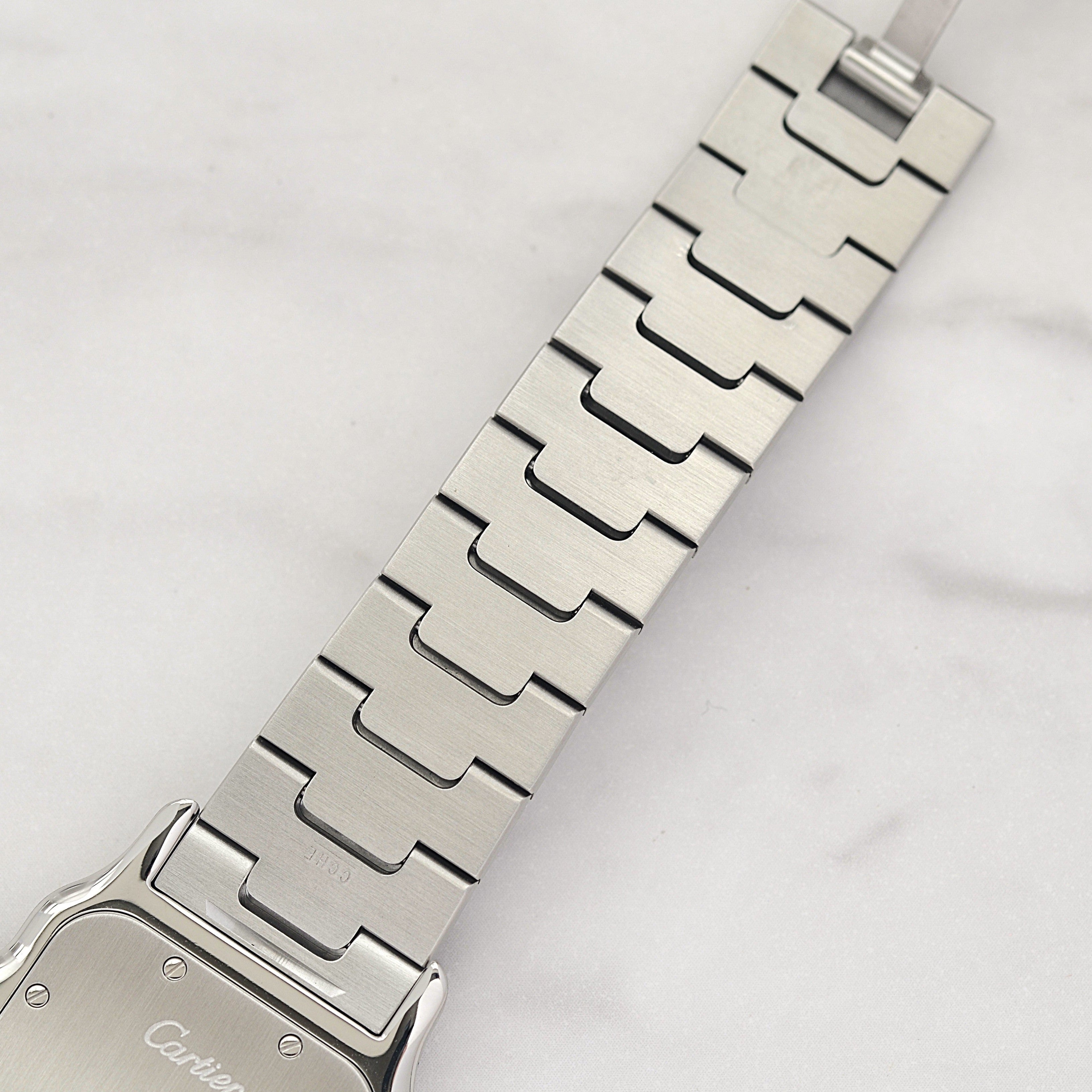 【Cartier】カルティエ サントスガルベLM ブラックローマ カルティエコンプリートサービス済み