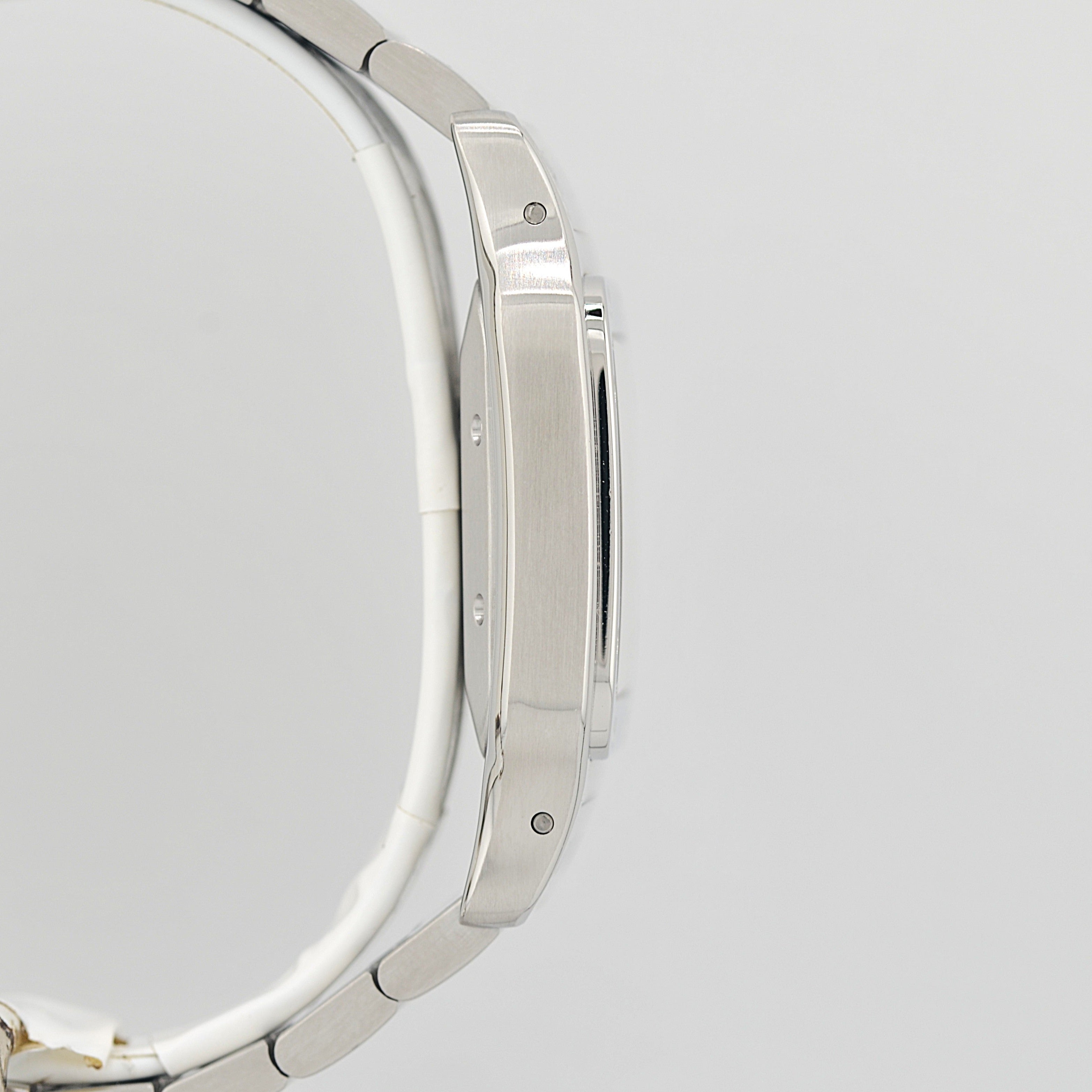【Cartier】カルティエ サントスガルベLM ステンレス ギョーシェ文字盤 カルティエコンプリートサービス済み