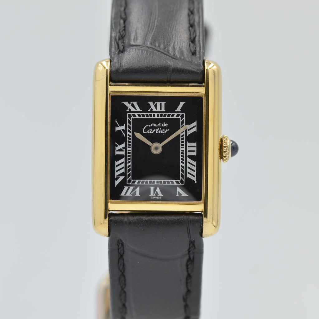 Cartier】マストタンクSM手巻きブラックローマ – REGALO vintage watch