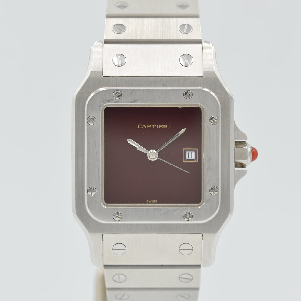 【Cartier】サントスガルベLMステンレスBordeaux 付属品付き – REGALO vintage watch