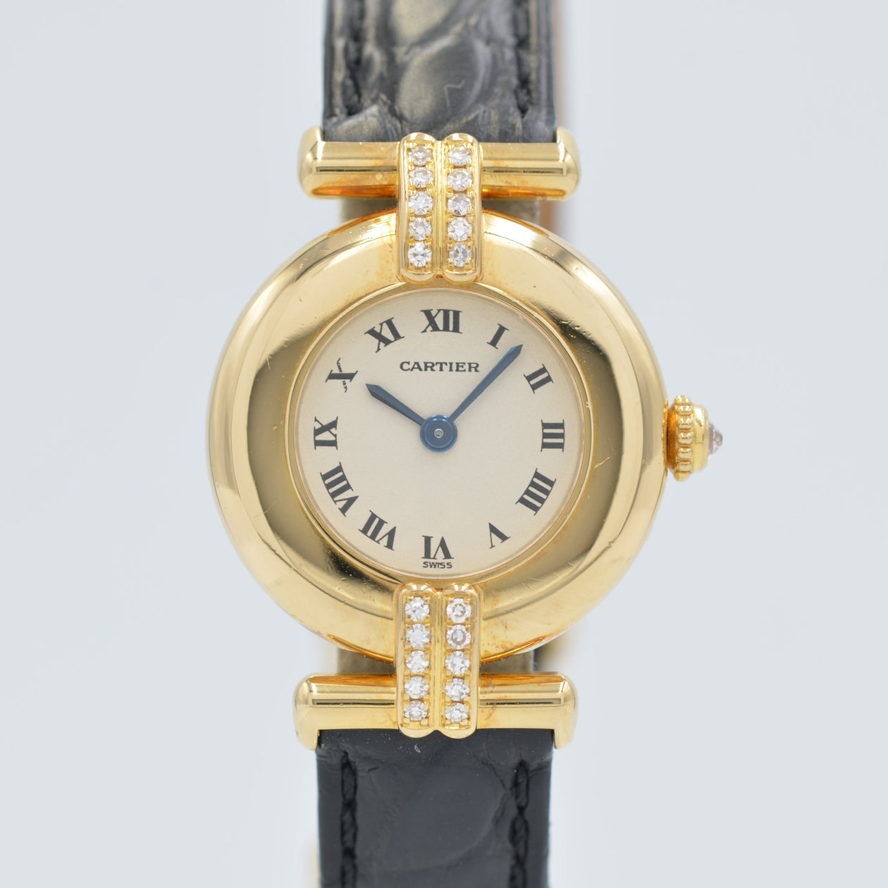 Cartier】カルティエコリゼ 8KYG 21PDiamonds 純正18金Dバックル付き 