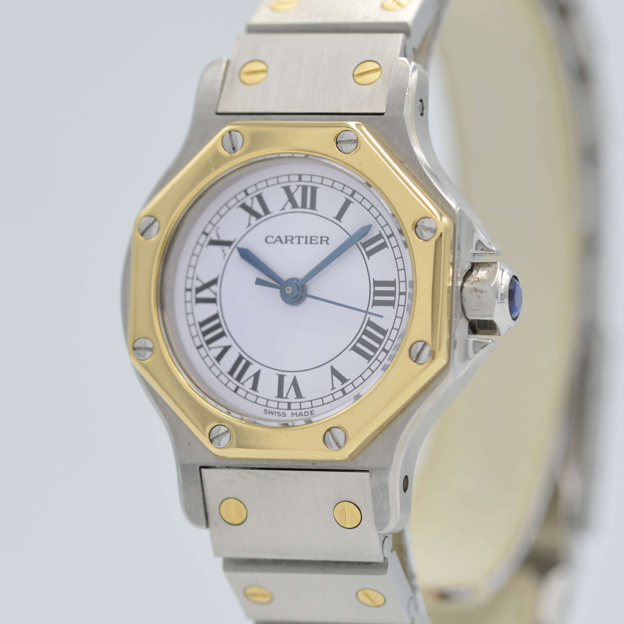 Cartier】カルティエサントスオクタゴン SM自動巻き 18KYG×SS 