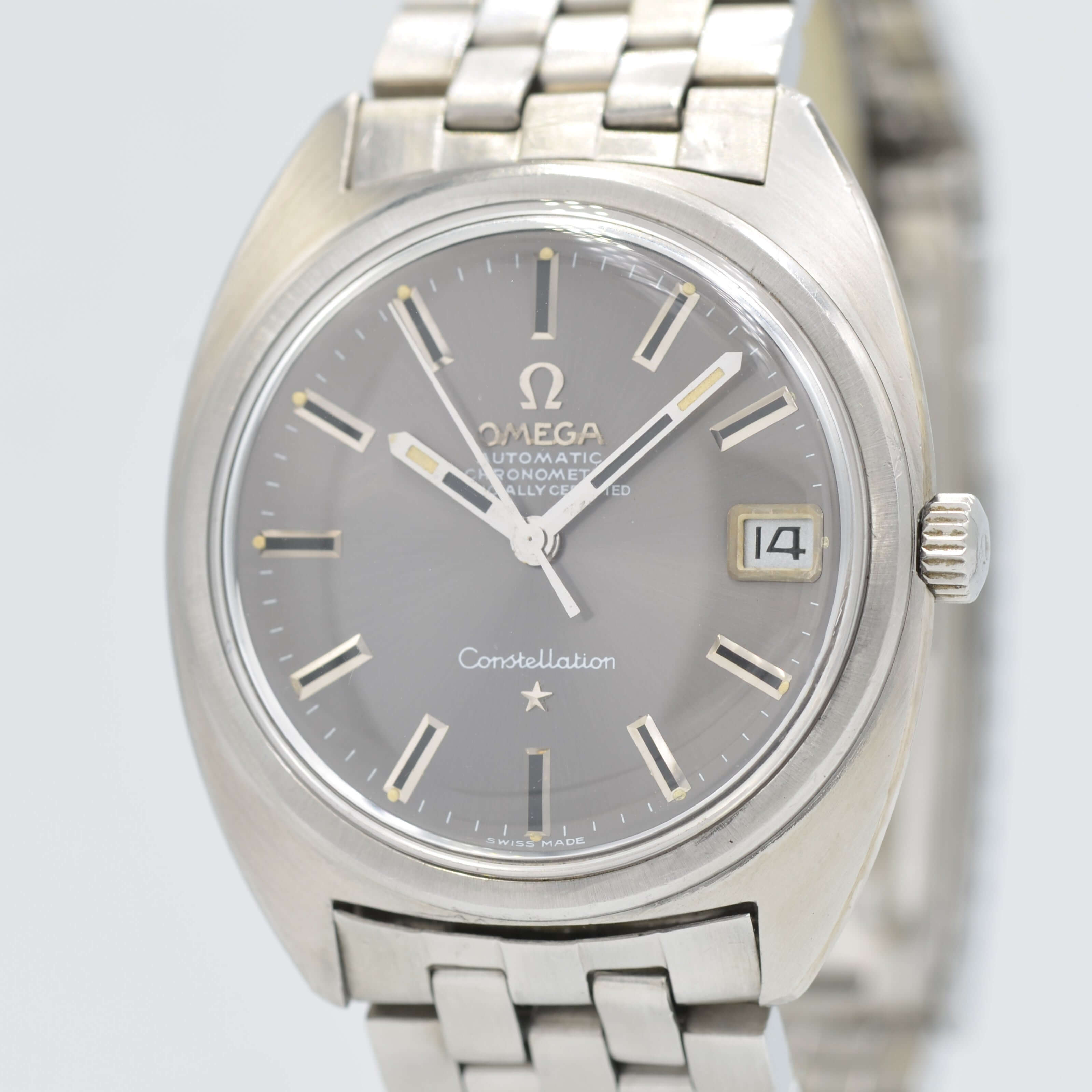 【OMEGA】コンステレーションデイトCライン Grey dial 純正ボックス付き