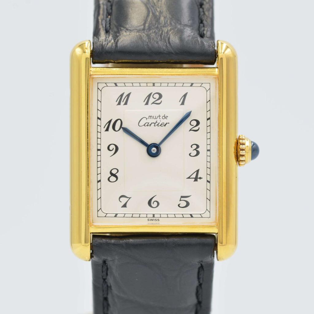 Cartier】カルティエマストタンク LMアラビア 純正Dバックル付き