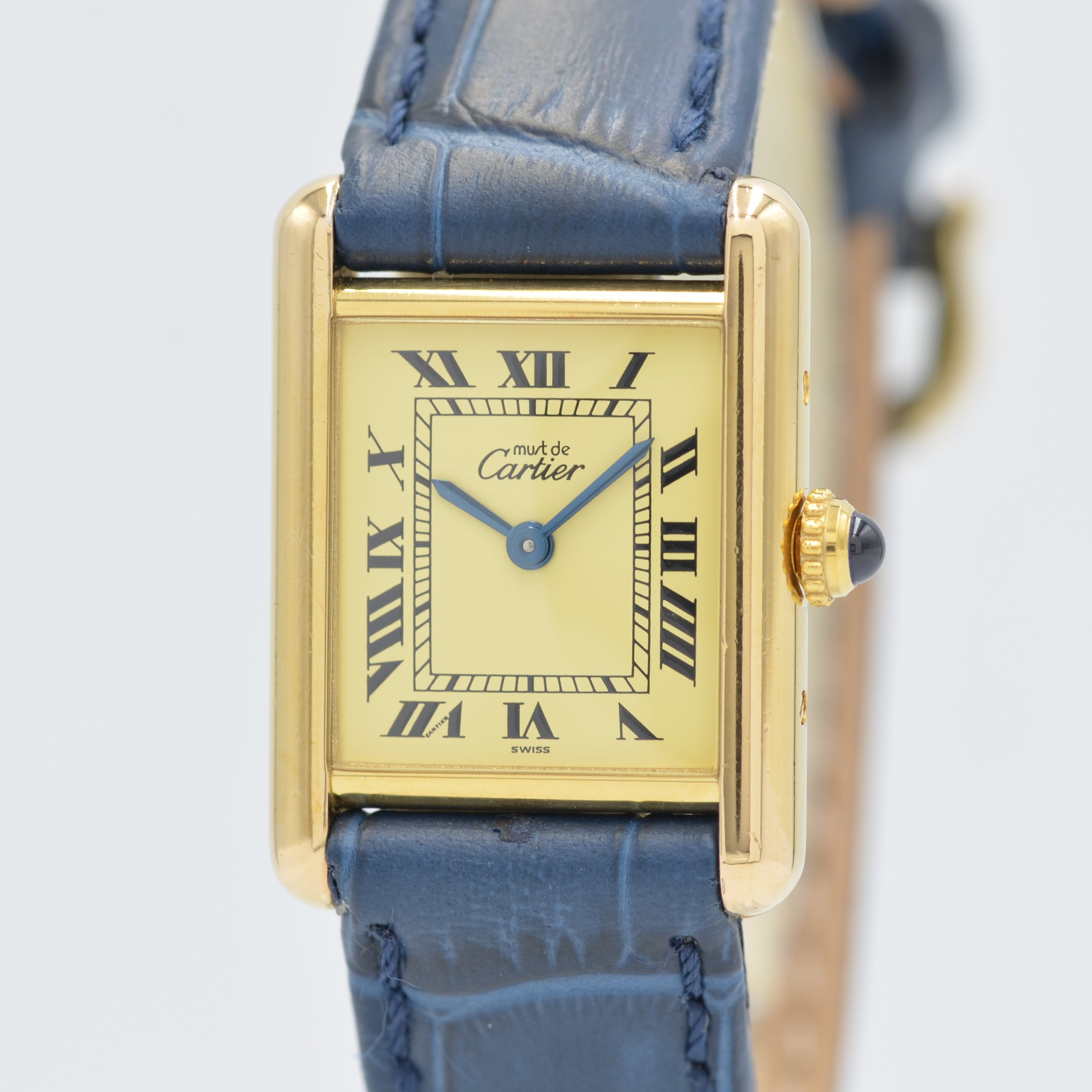 [Cartier] Cartier Must Tank SM Ivory Roma QZ with international warranty