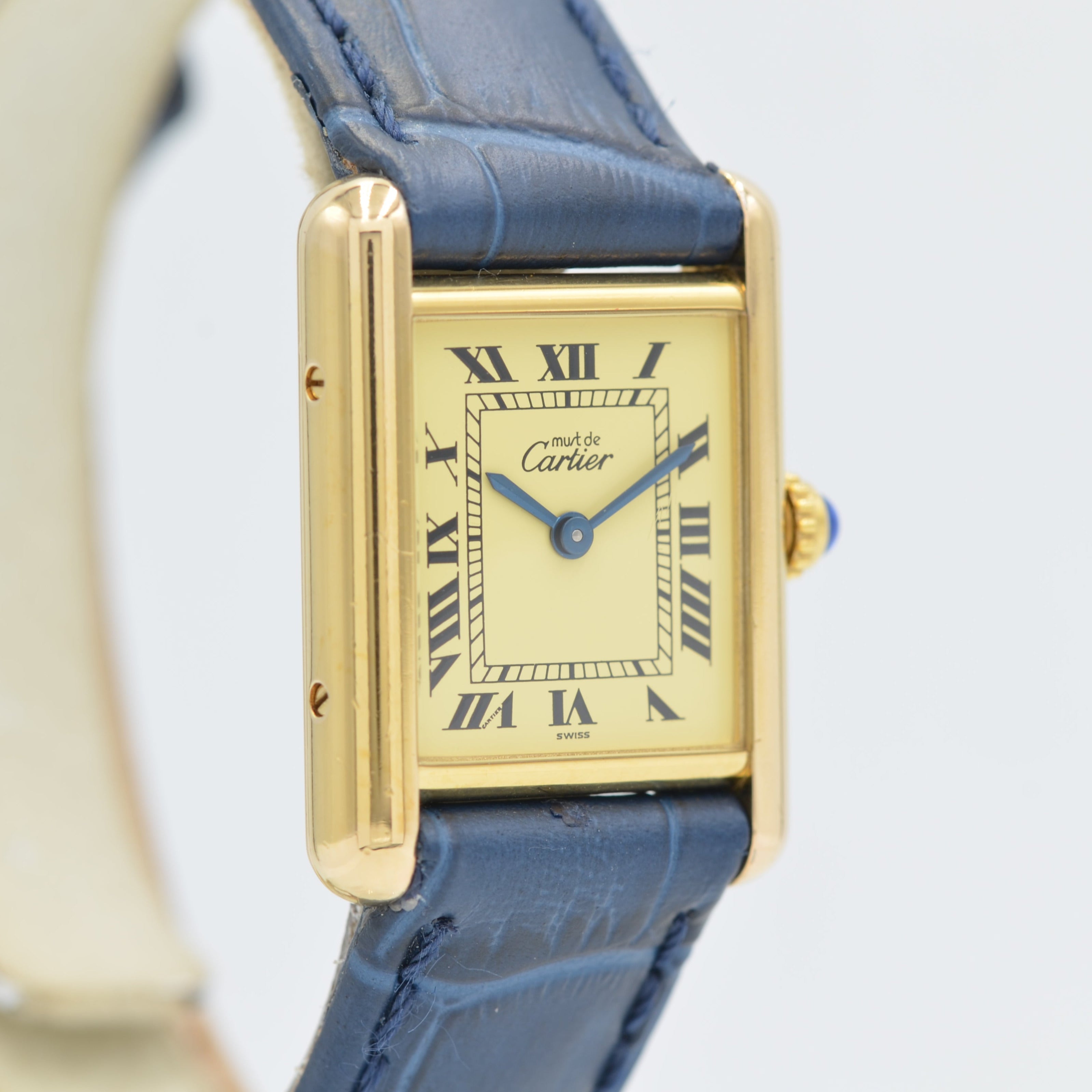 [Cartier] Cartier Must Tank SM Ivory Roma QZ with international warranty