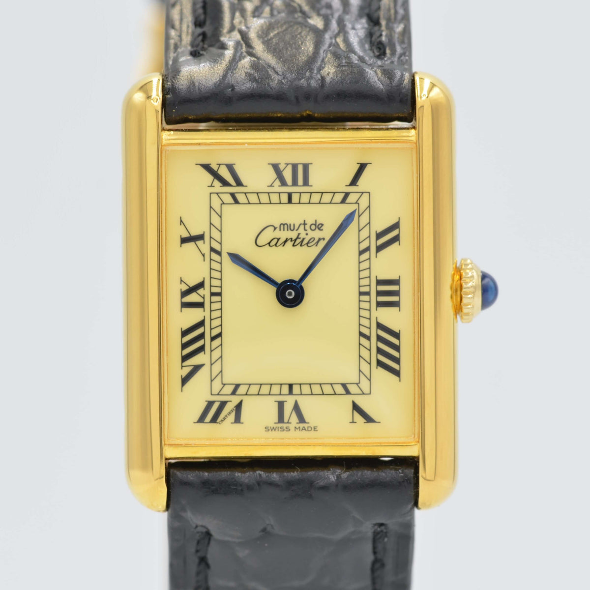 Cartier】カルティエマストタンク LM手巻きアイボリーローマ 永久 