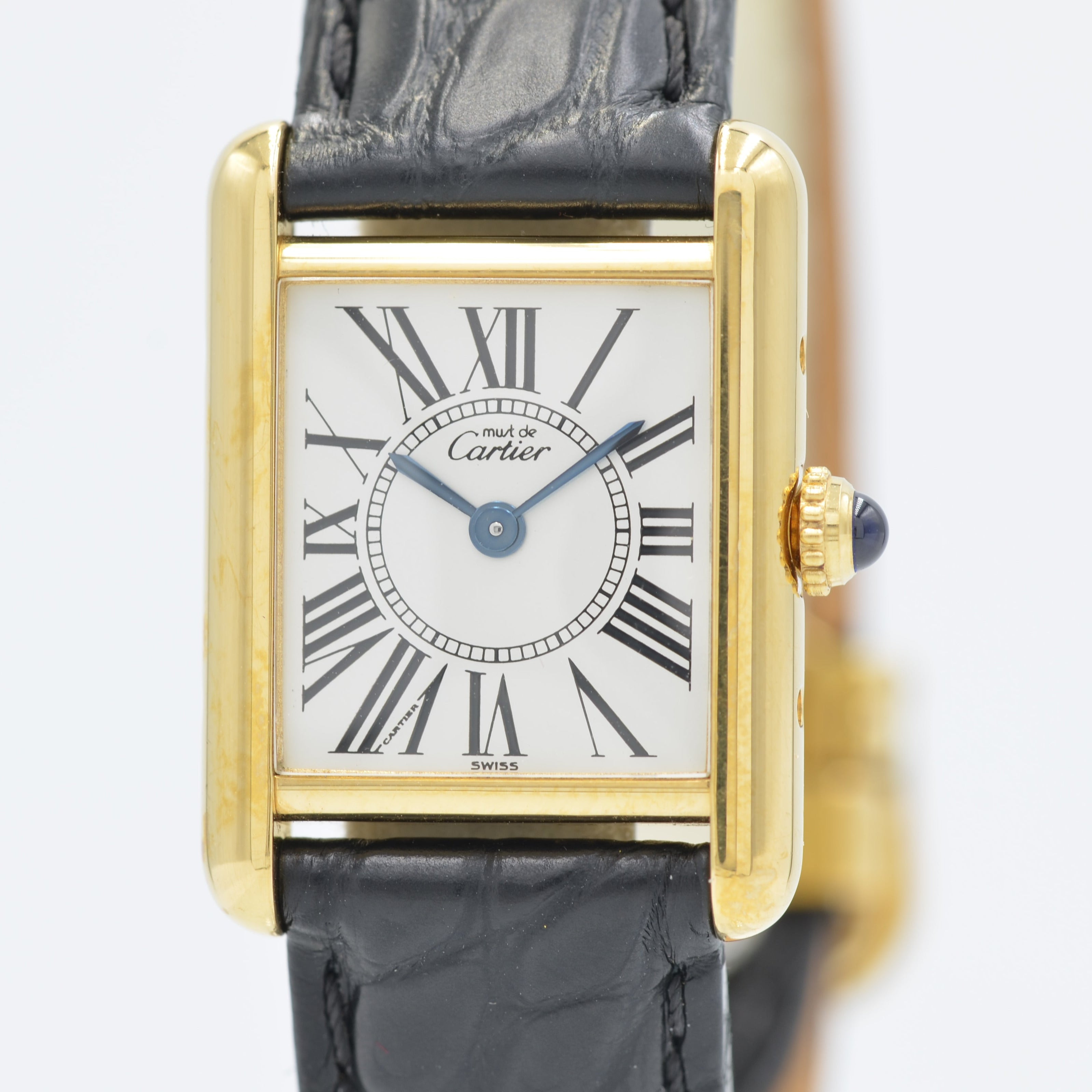 [Cartier] Cartier Must Tank SM Opalan with genuine D-buckle