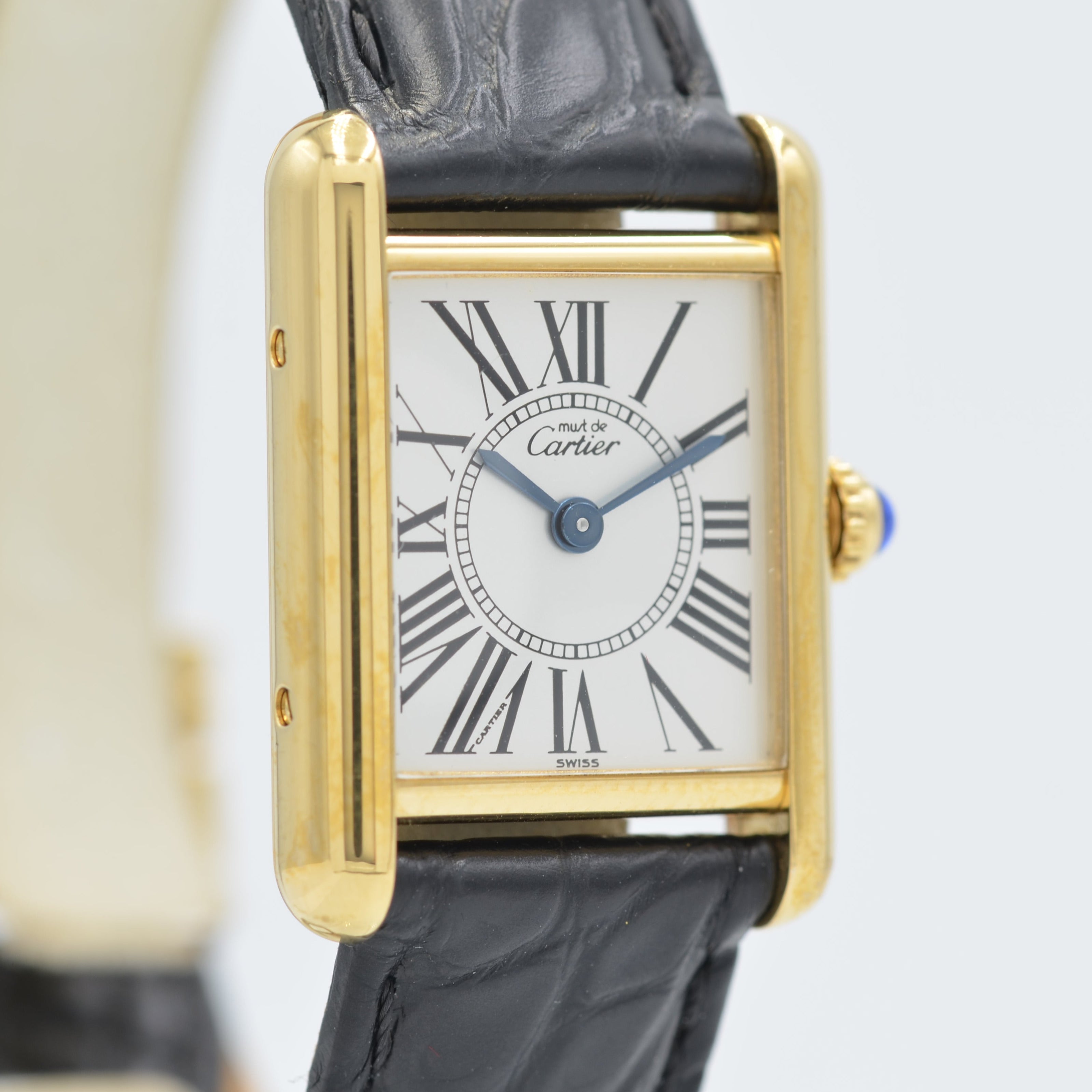 [Cartier] Cartier Must Tank SM Opalan with genuine D-buckle