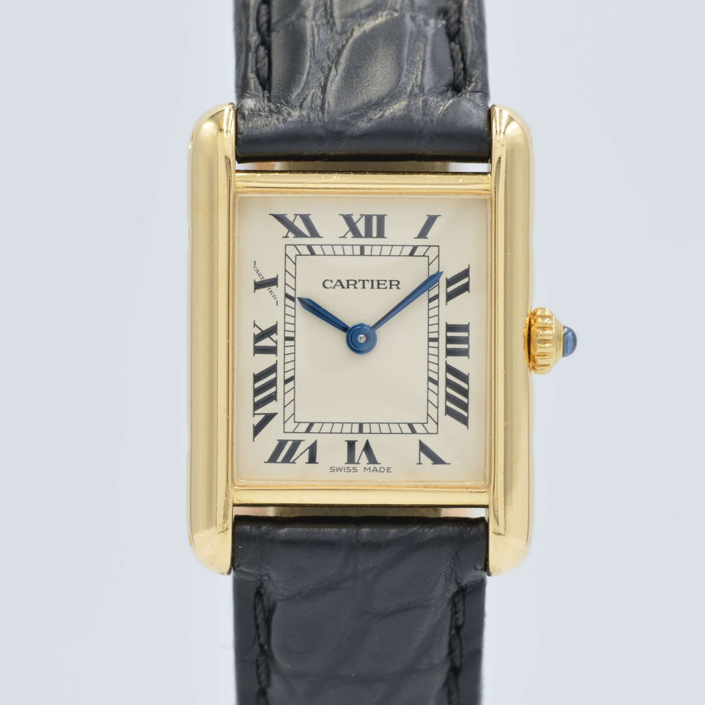 【コンビニ受取対応商品】 Cartier] genuine with 18KYG SM Cartier Louis Tank Cartier 時計
