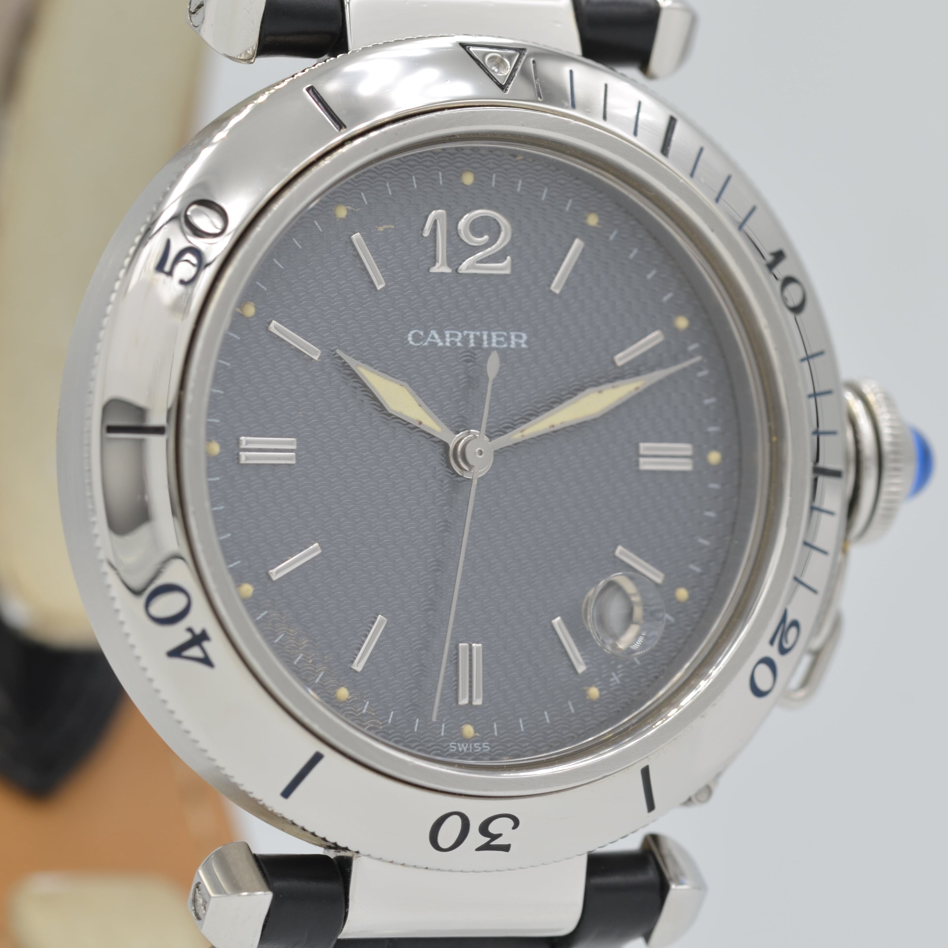 【Cartier】カルティエ<BR>パシャ C38外ベゼル Charcoal