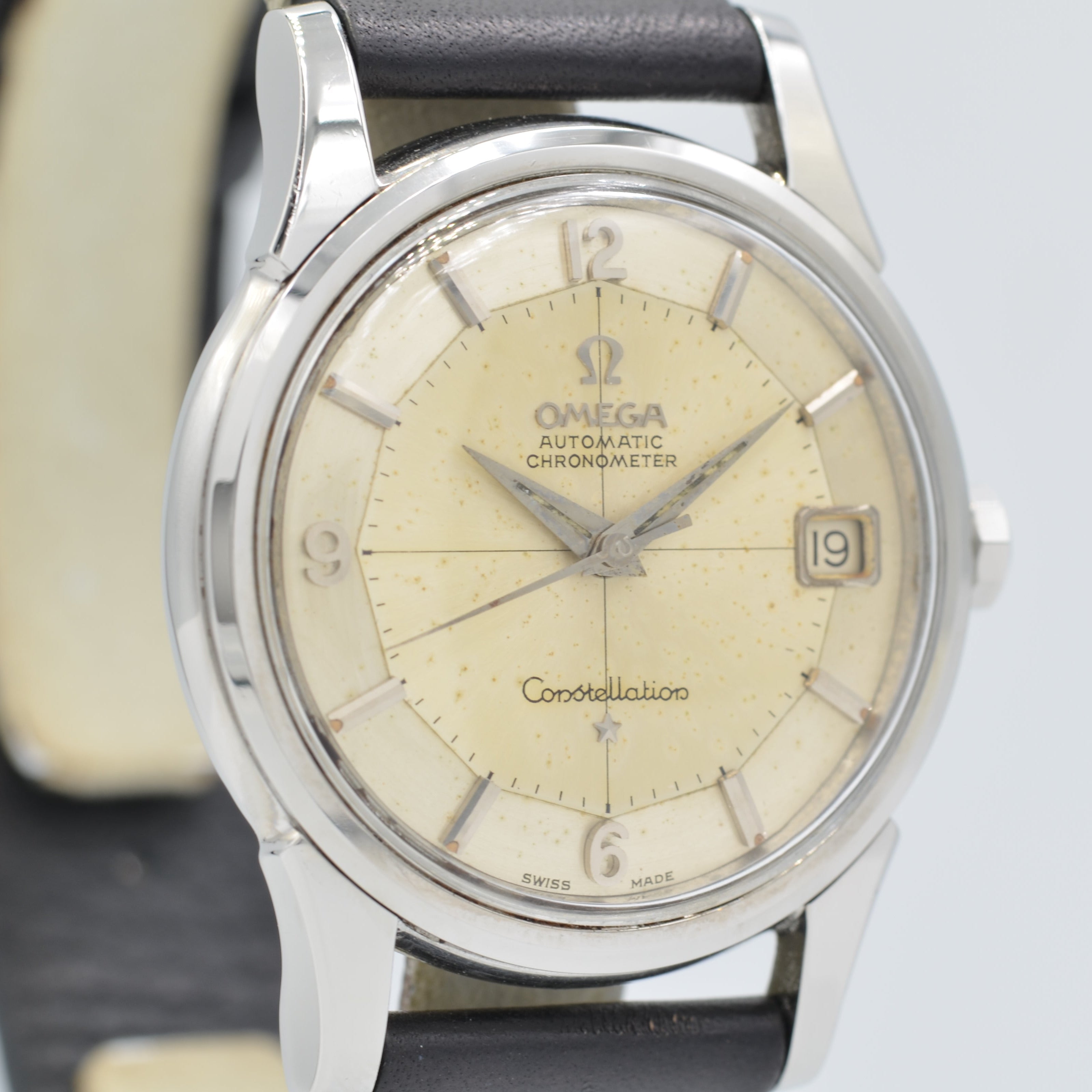 [OMEGA] Omega Constellation Date SS12-sided cross line 12-6-9 dial