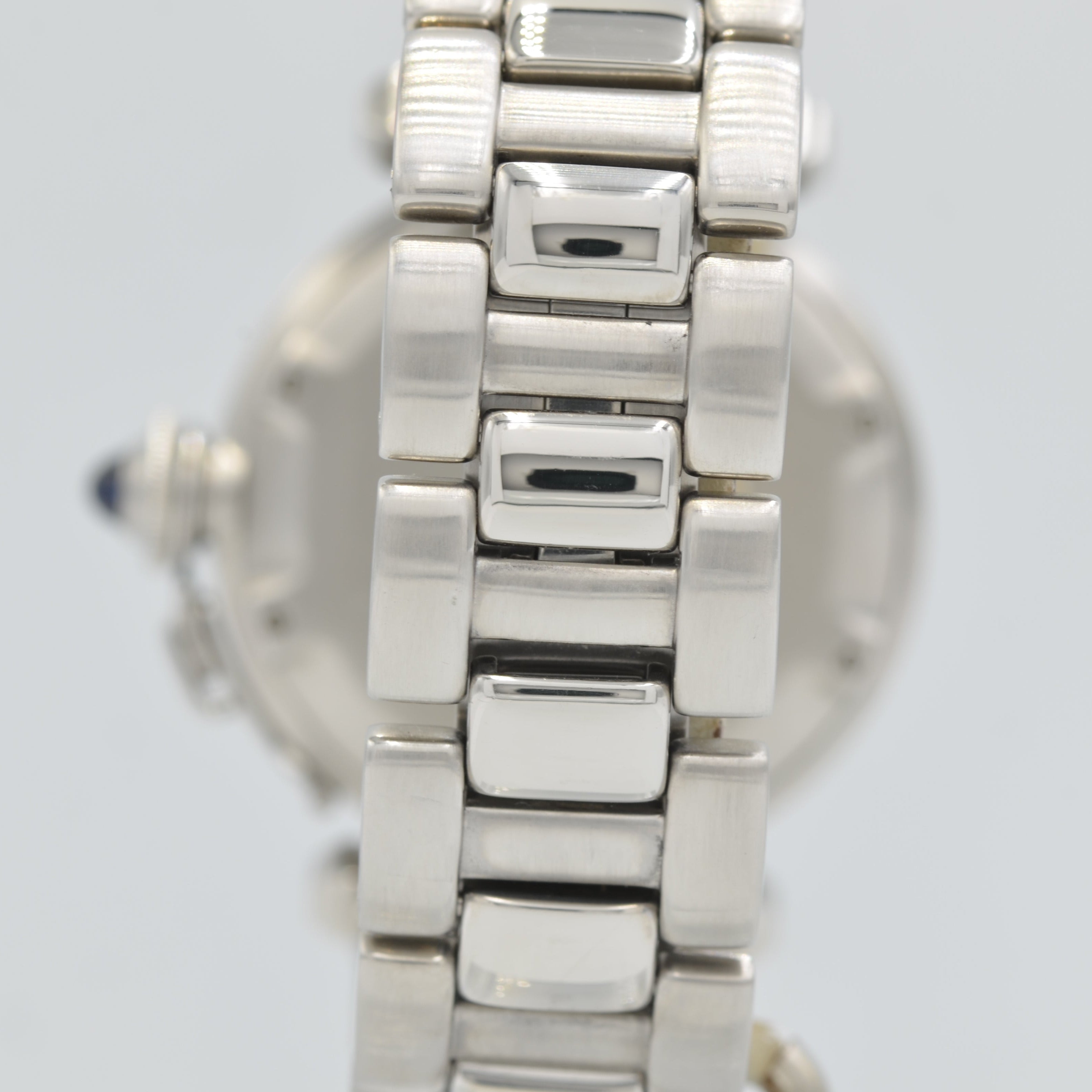 【Cartier】カルティエ<BR>パシャ C35外ベゼルWhite12･3･6･9