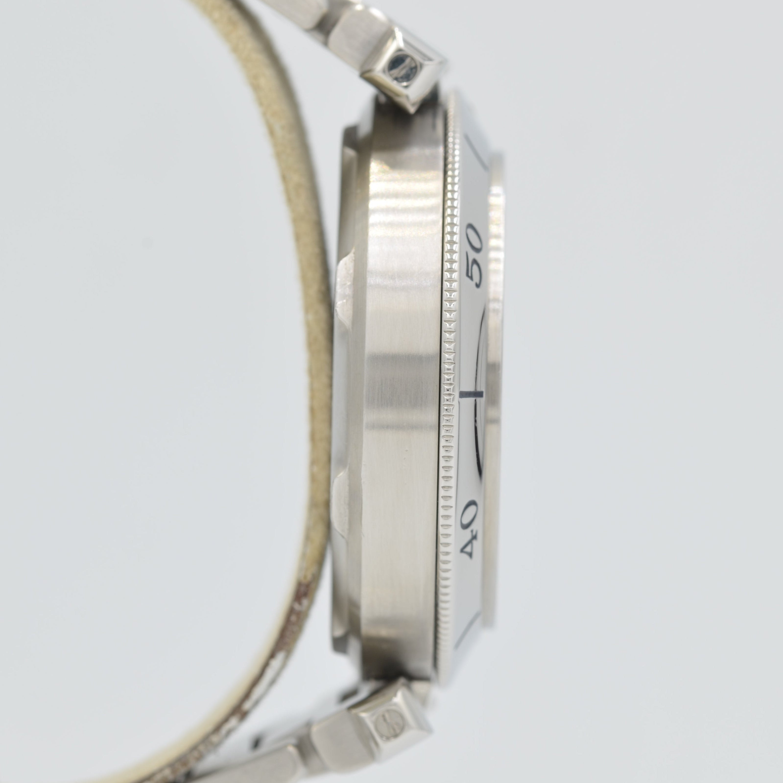 【Cartier】カルティエ<BR>パシャ C35外ベゼルWhite12･3･6･9