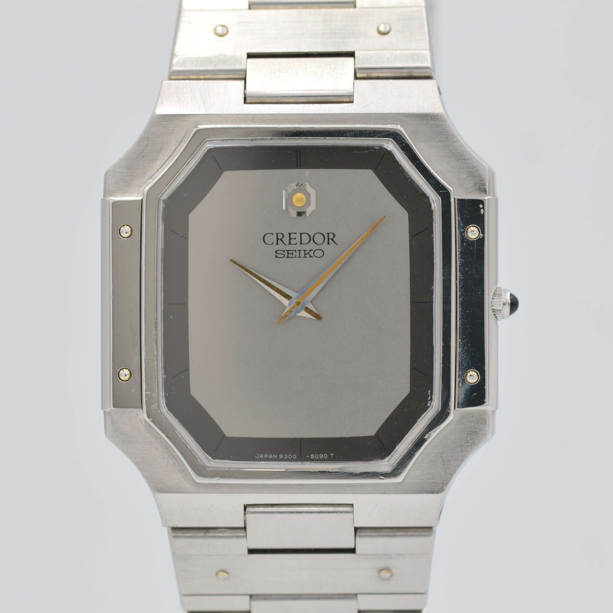 SEIKO】 セイコークレドール SS2トーンGrey 9300-5050