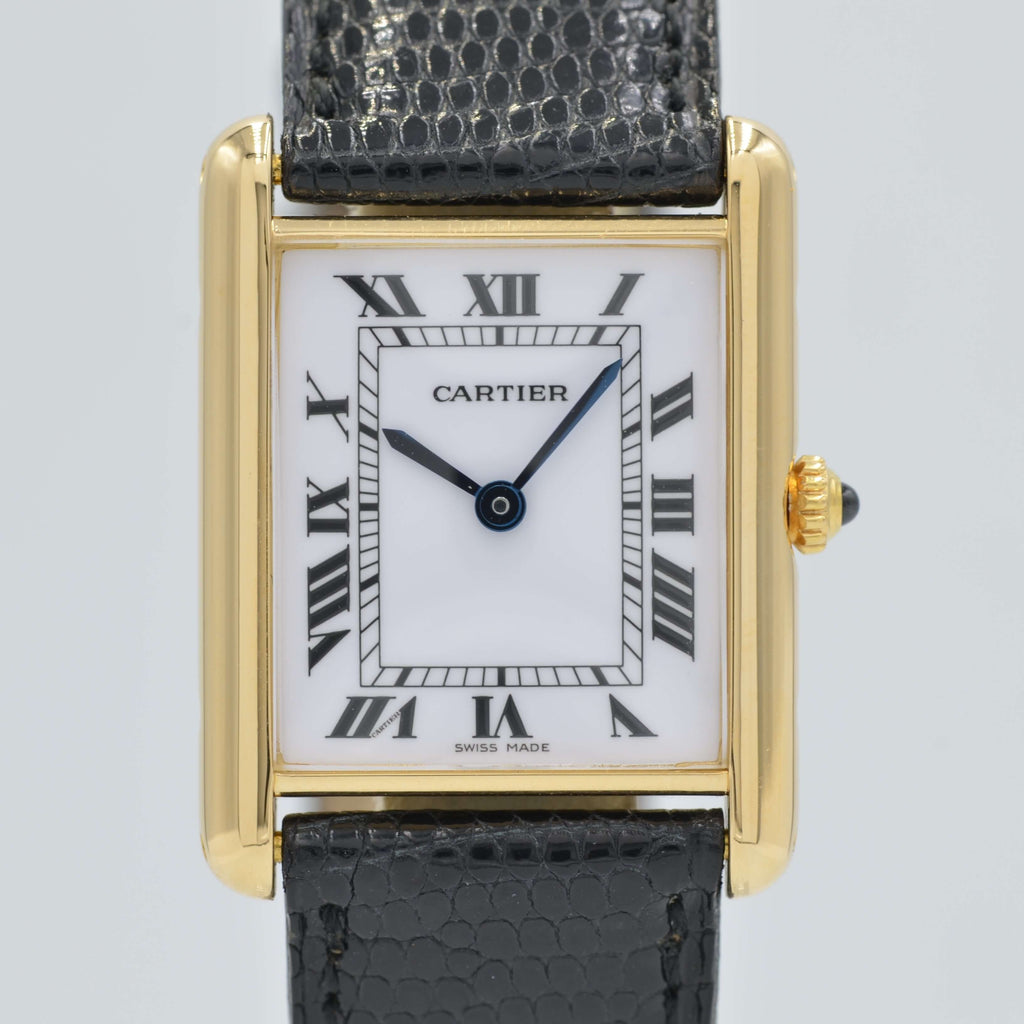 Cartier】カルティエタンクルイカルティエ LM 18KYG クォーツ 純正