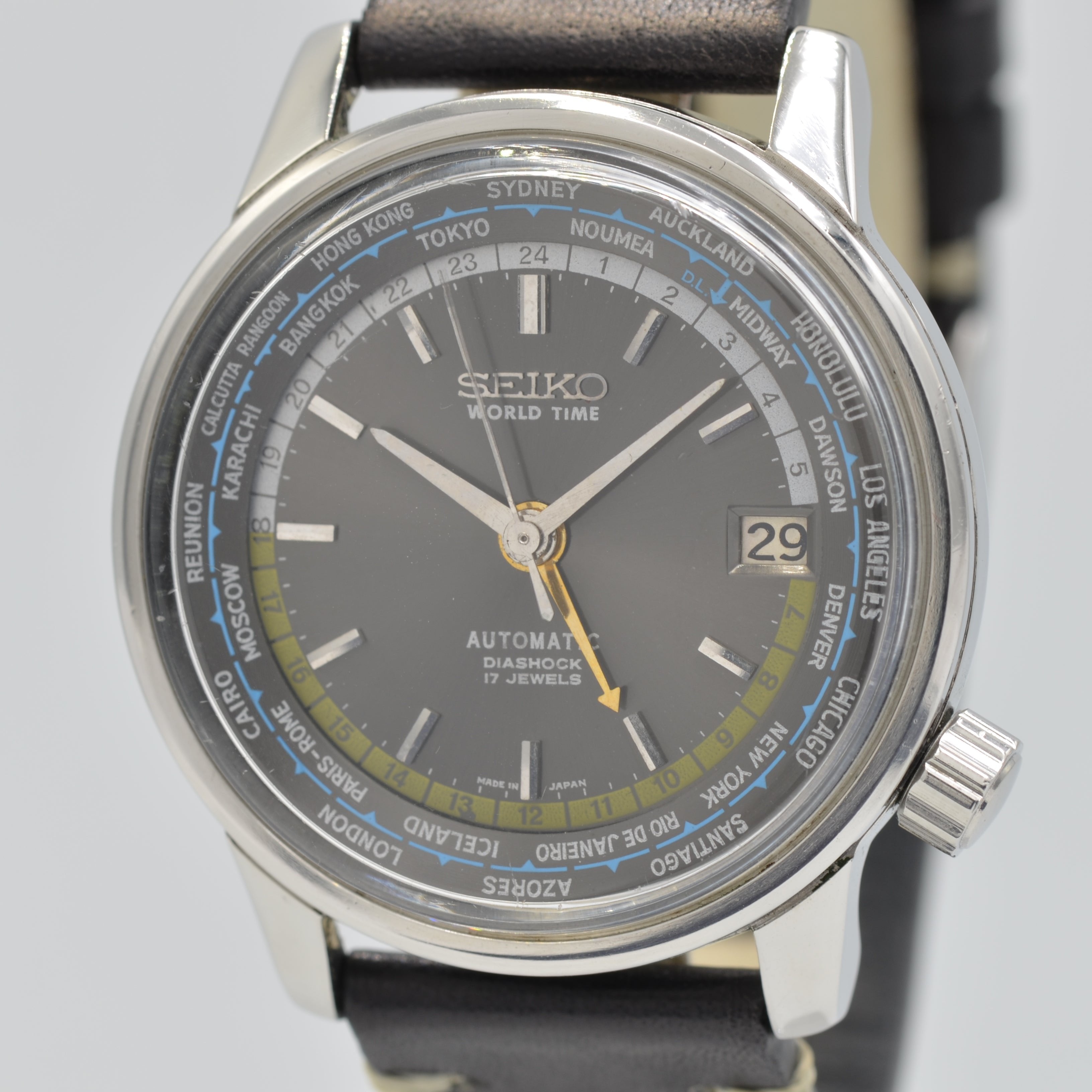 【SEIKO】セイコー<BR>ワールドタイム 1st東京五輪 Grey