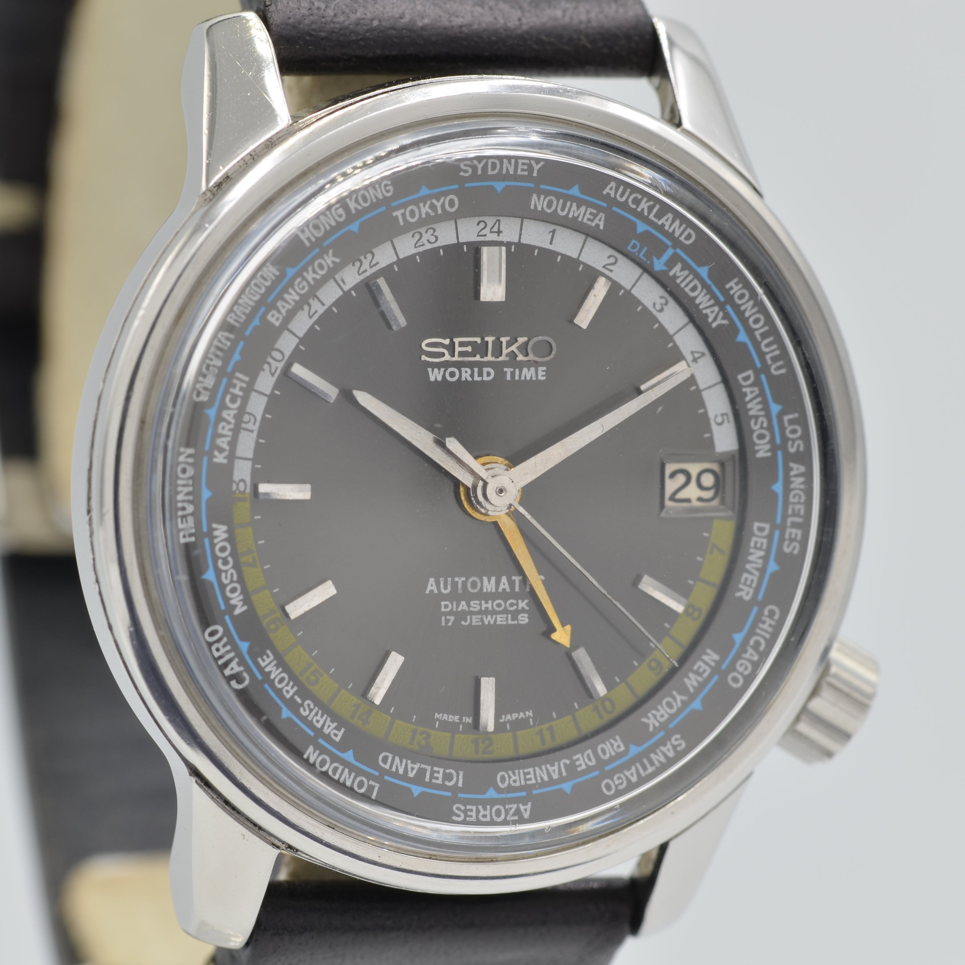 【SEIKO】セイコー<BR>ワールドタイム 1st東京五輪 Grey