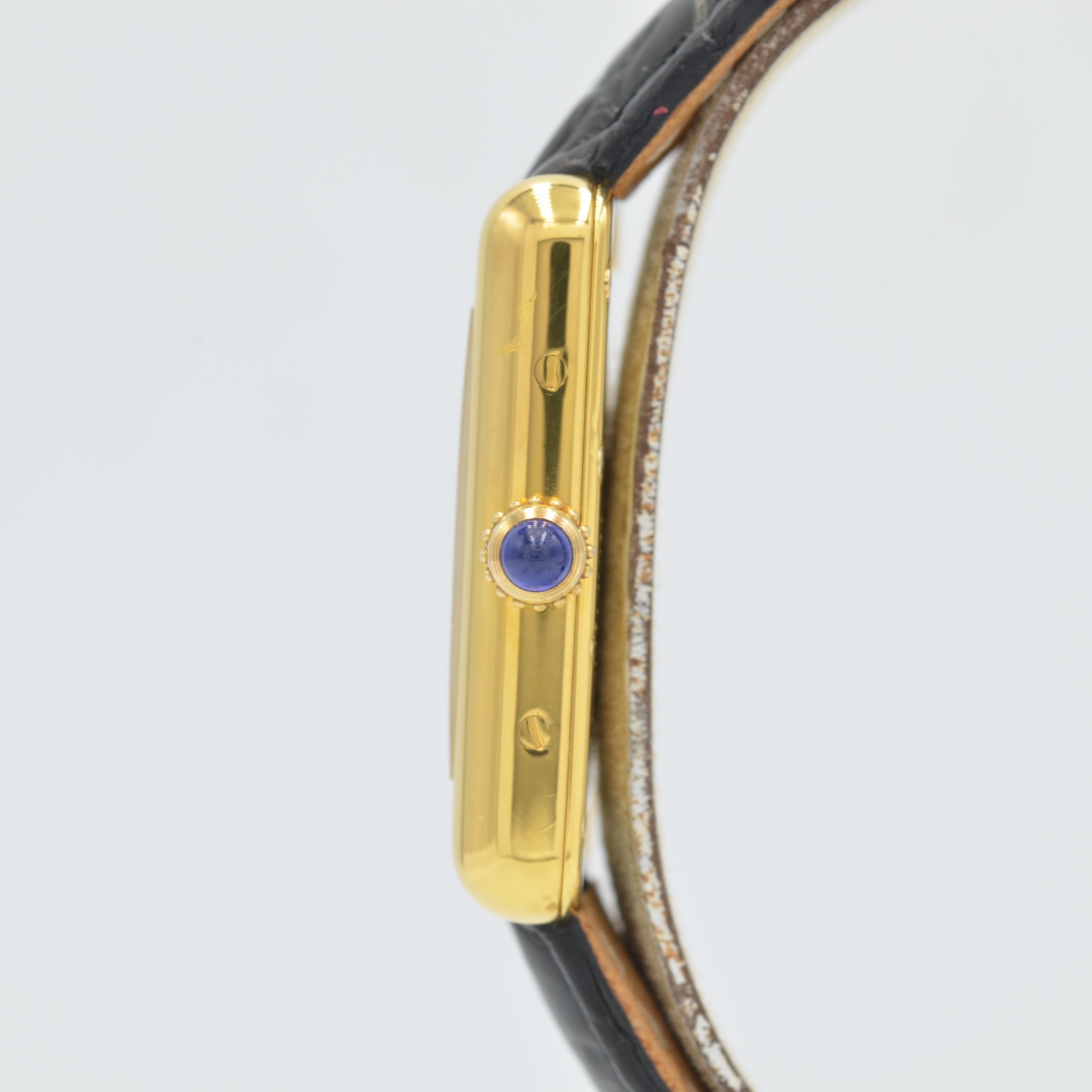 【Cartier】カルティエ<BR>マストタンク SM後期型飛びローマ 純正Dバックル付き