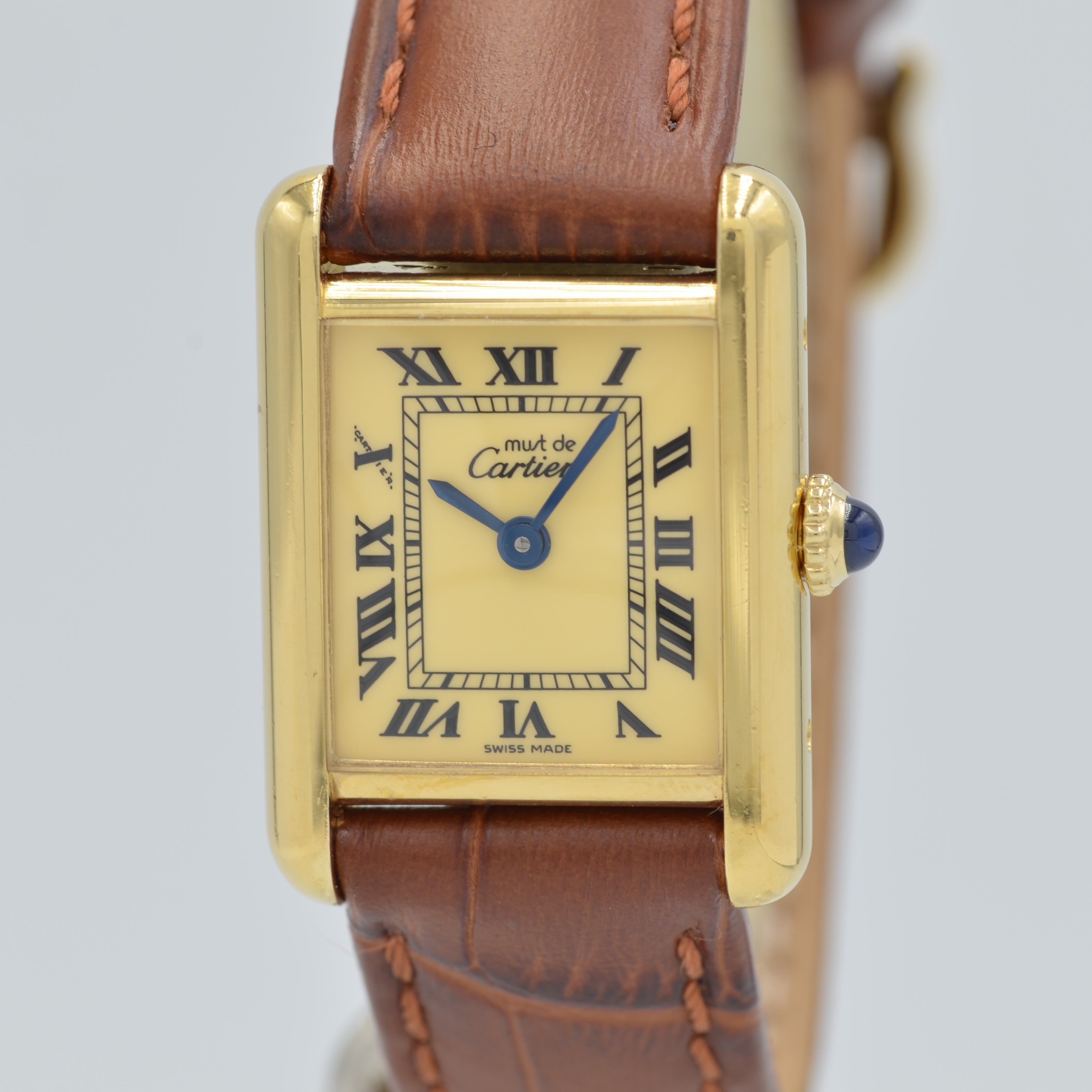 [Cartier] Cartier<br> Mast Tank SM Hand-wound Ivory Roma with lifetime warranty