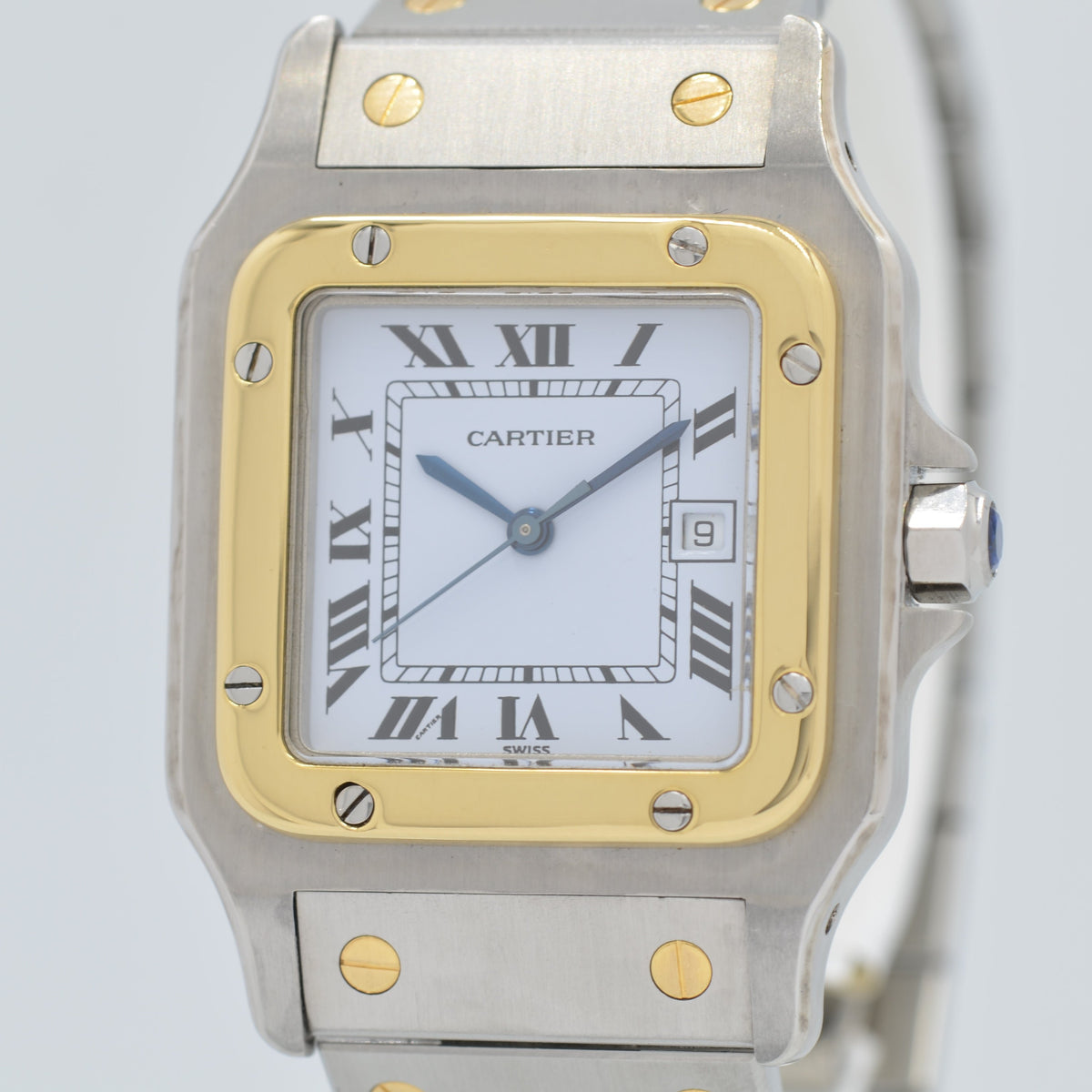 Cartier】カルティエサントスガルベ LM 自動巻き 18KYG×SS後期型 