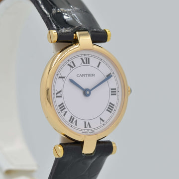 Cartier】カルティエ ヴァンドームSM18KYG 純正18KYG尾錠付き