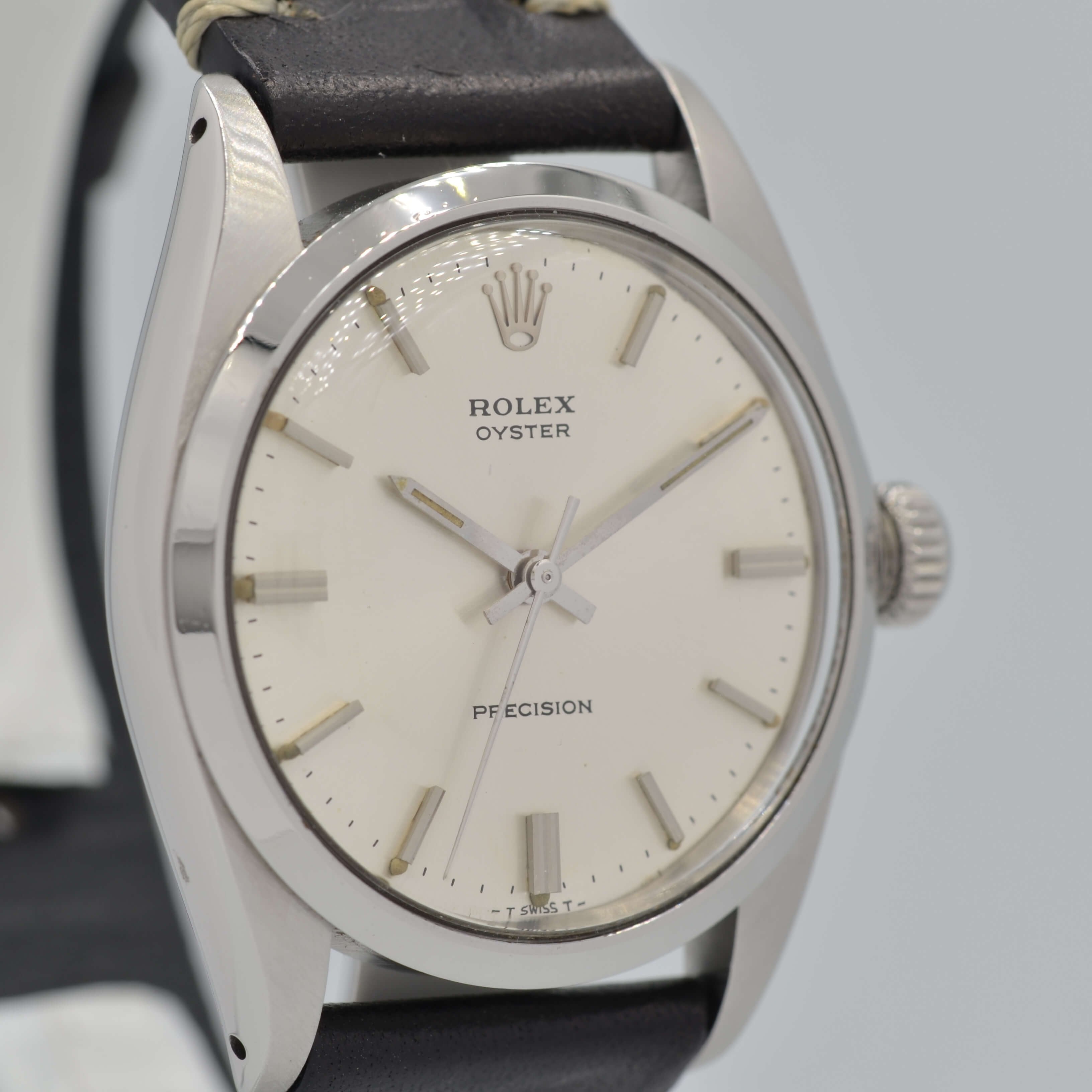 [ROLEX] Rolex Oyster Ref.6426 Silver with genuine buckle