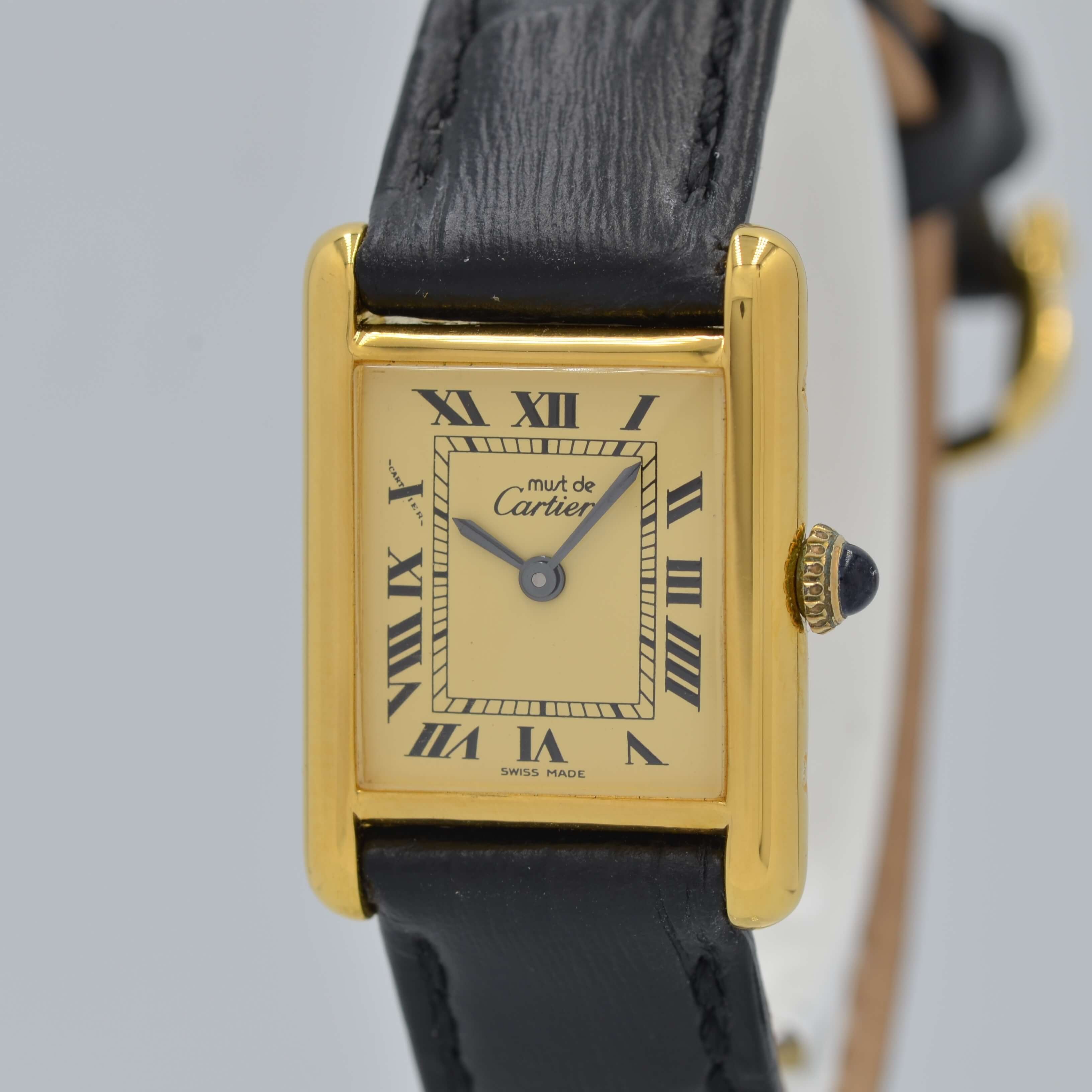 [Cartier] Cartier Must Tank SM Manual Winding Ivory Roma "SWISS MADE"