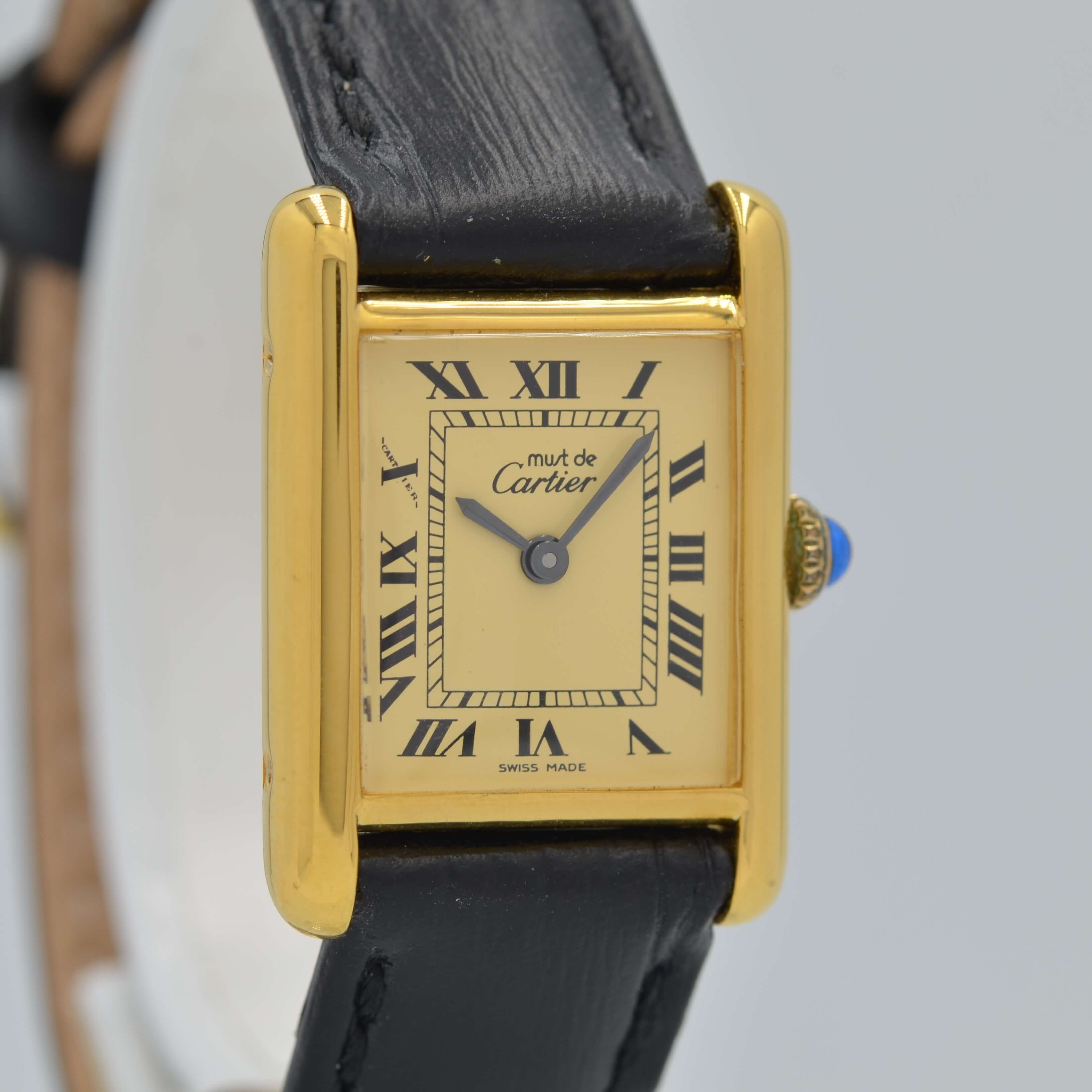 [Cartier] Cartier Must Tank SM Manual Winding Ivory Roma "SWISS MADE"