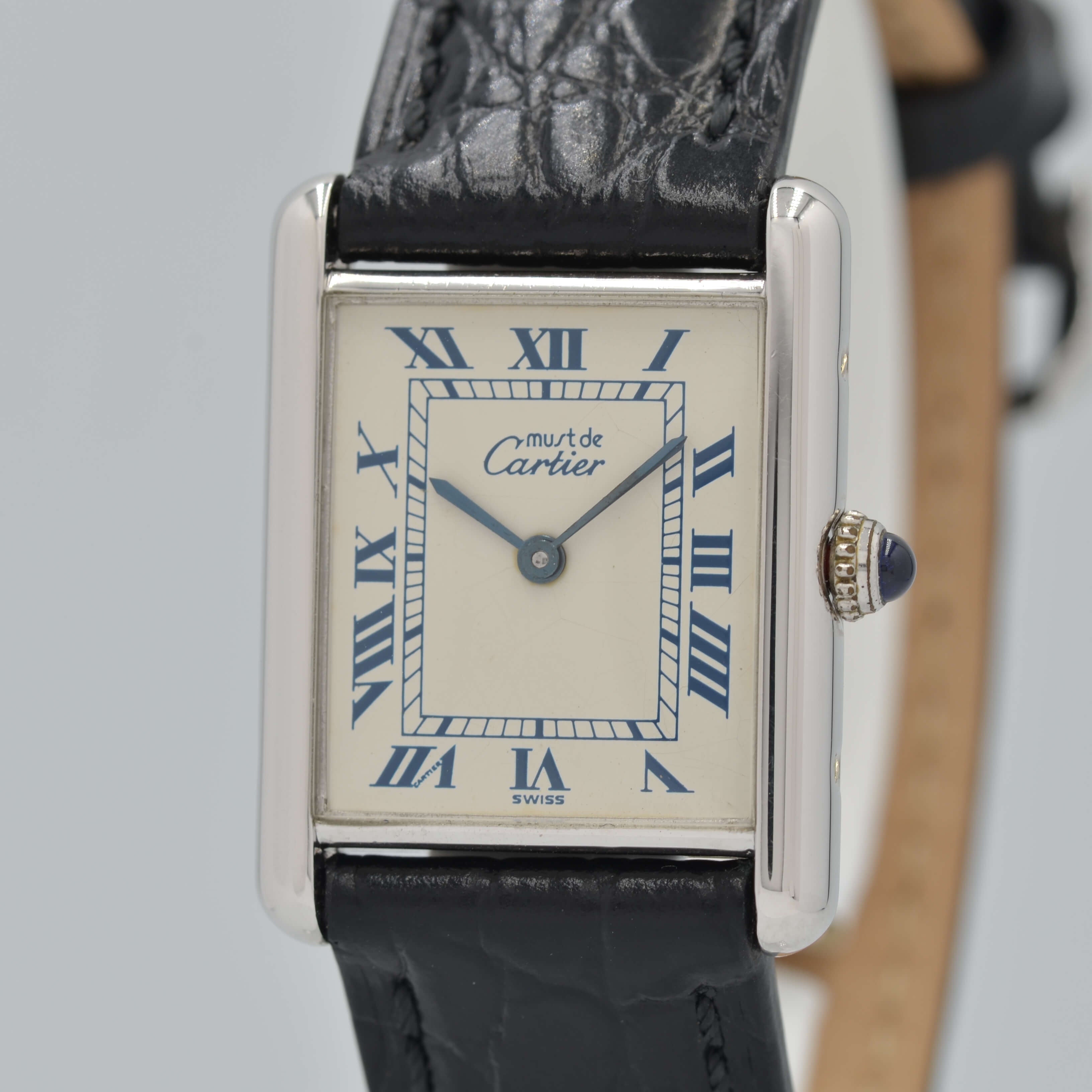 [Cartier] Cartier Must Tank LM Silver QZ with genuine buckle