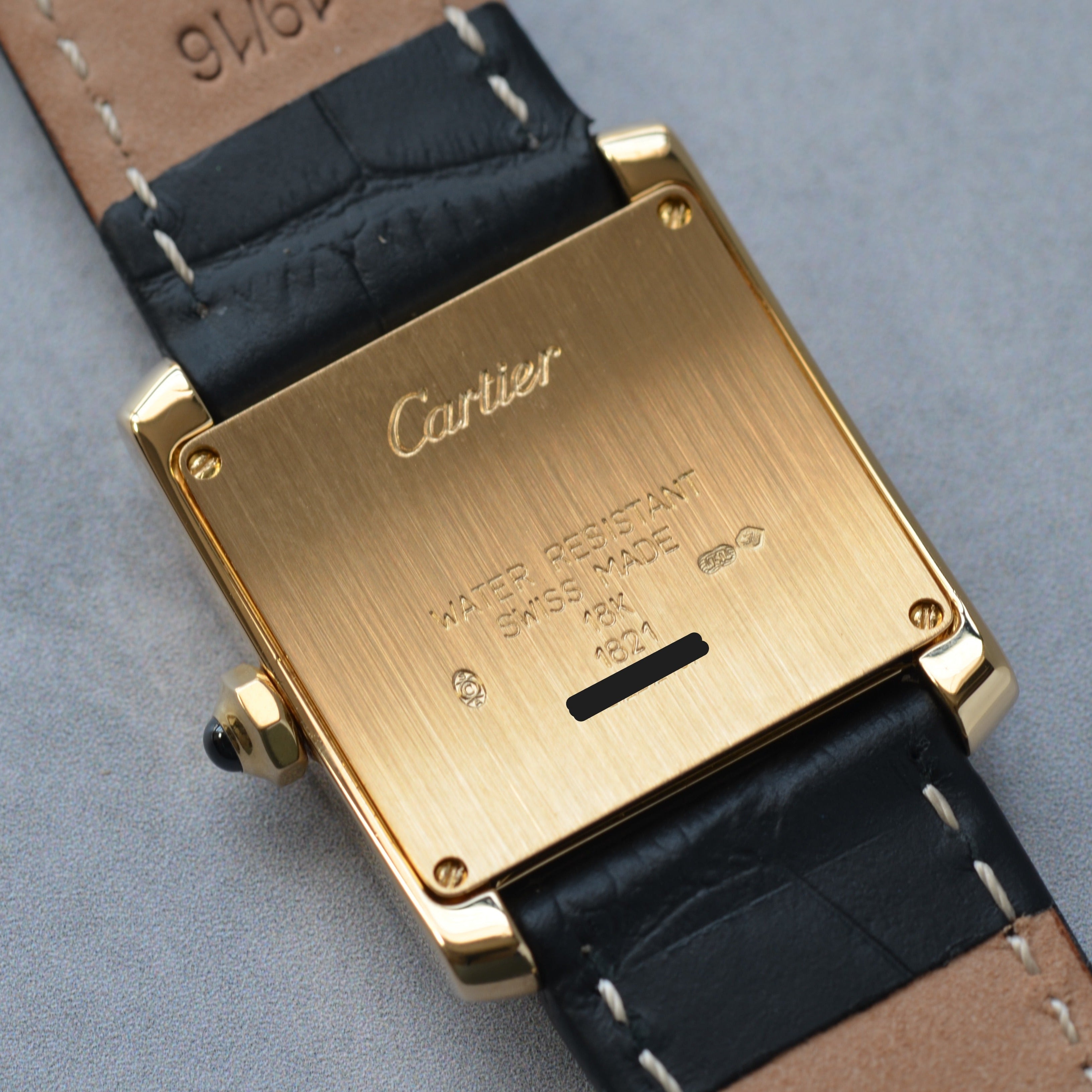 [Cartier] Cartier Tank Francaise MM18KYG with genuine 18KYG buckle 