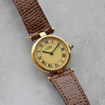 Cartier】カルティエ マストヴァンドーム SMアイボリーローマ 国際永久  