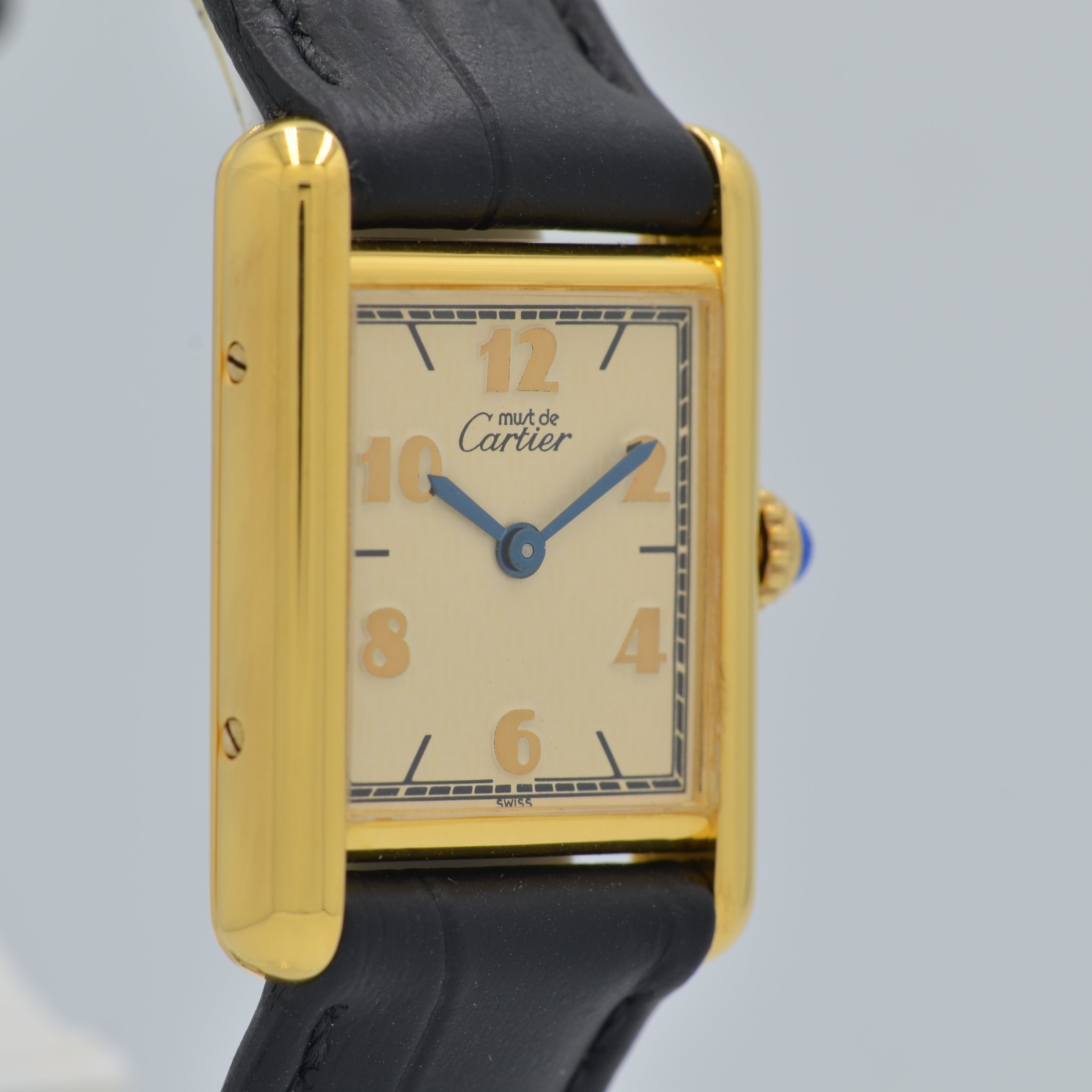 [Cartier] Cartier Must Tank SM Flying Arabic with genuine buckle