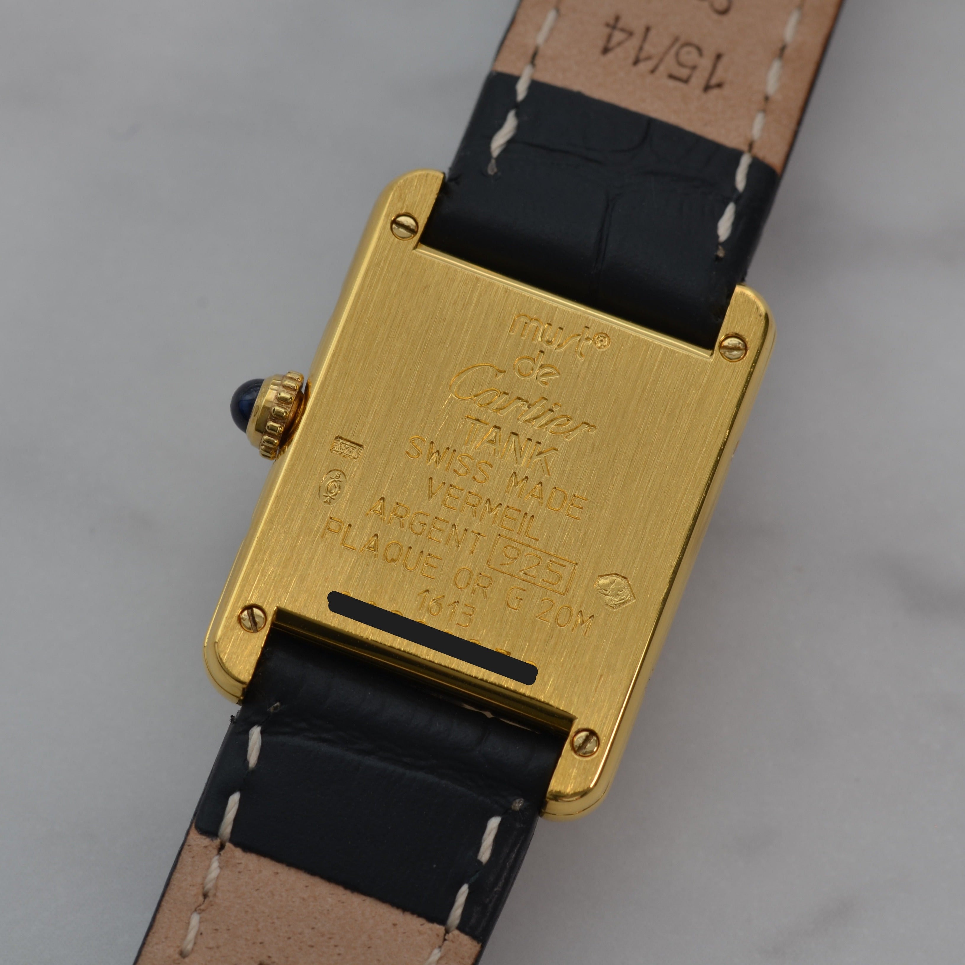 [Cartier] Cartier Must Tank SM Flying Arabic with genuine buckle