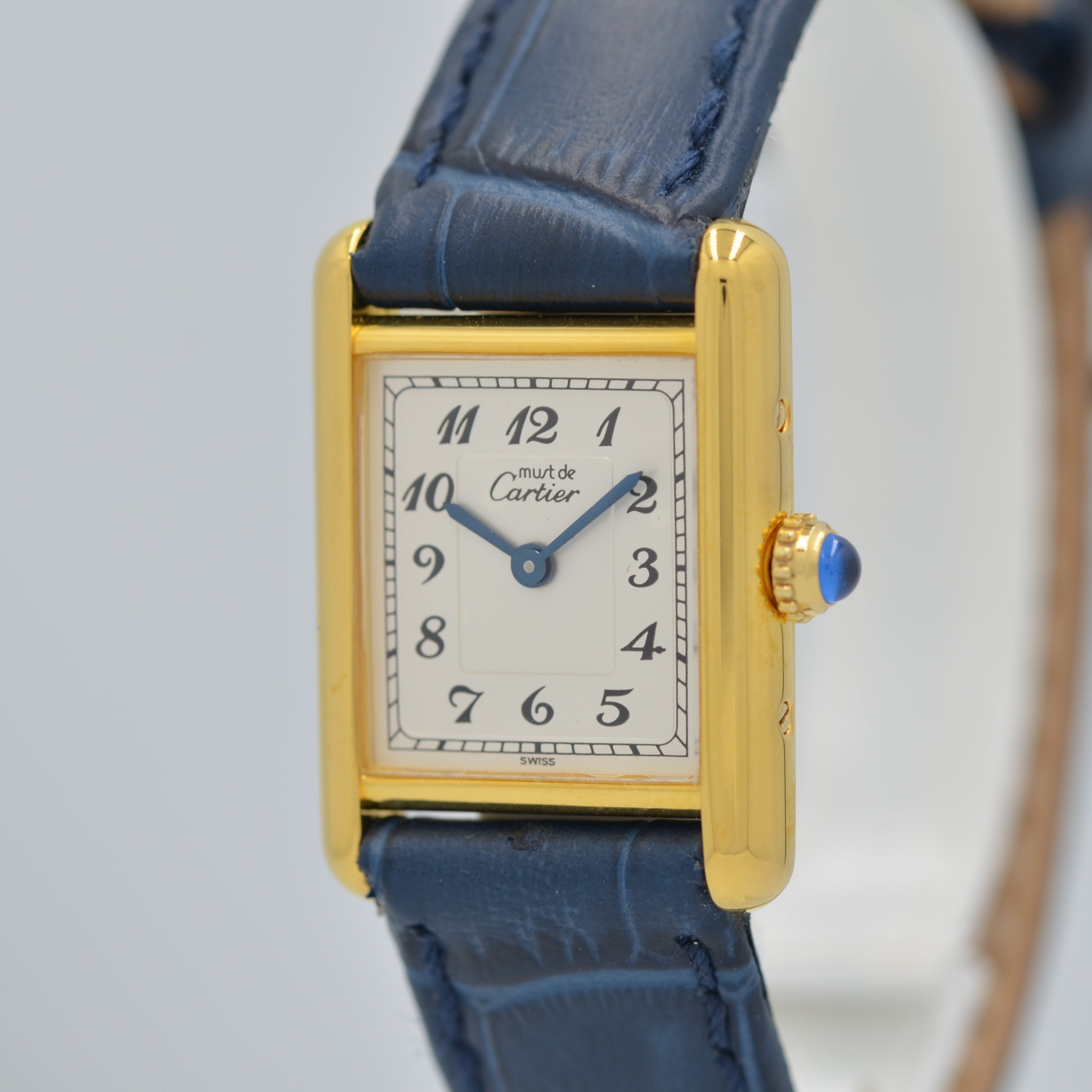 【Cartier】カルティエ マストタンクSM アラビア 国際保証書付き