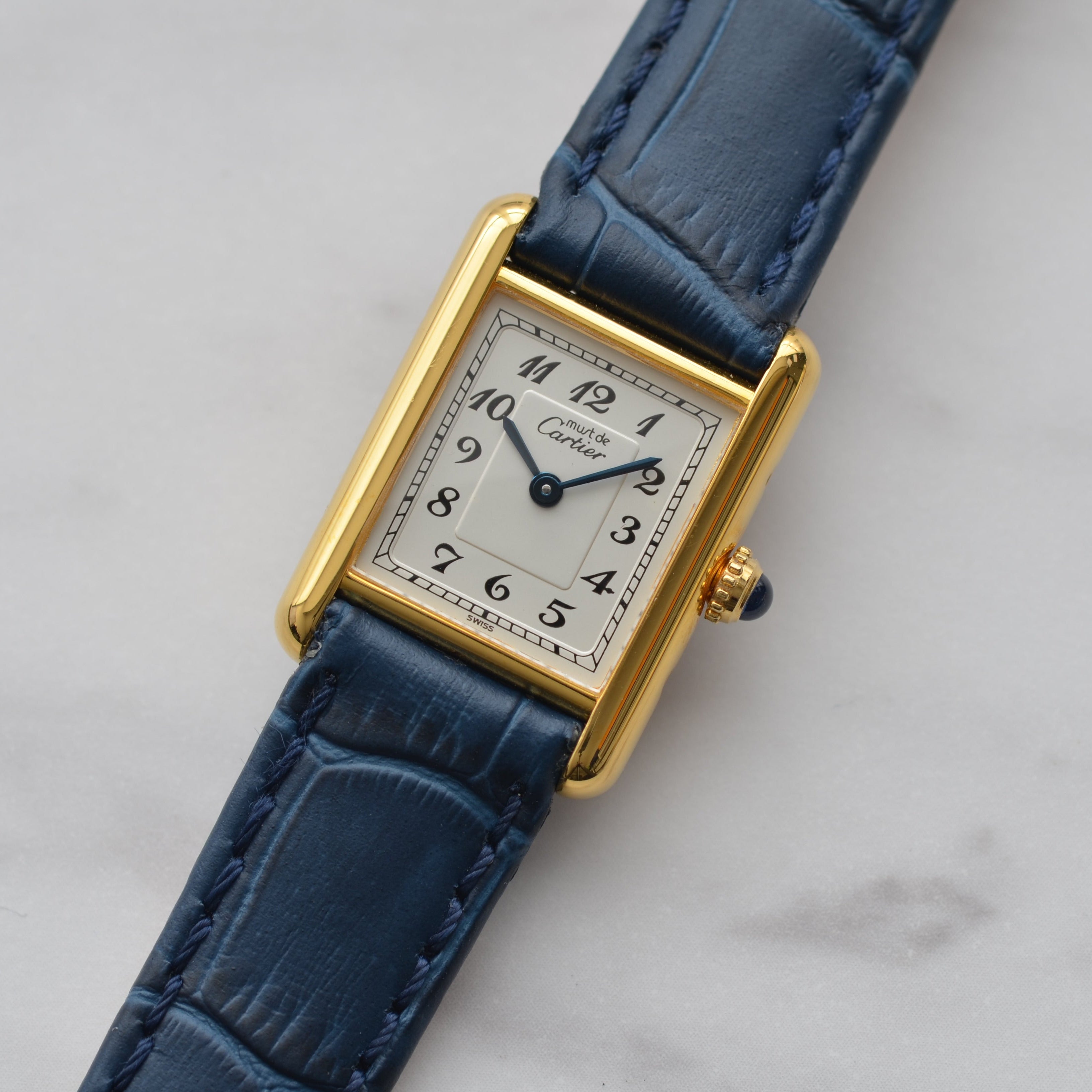 【Cartier】カルティエ マストタンクSM アラビア 国際保証書付き